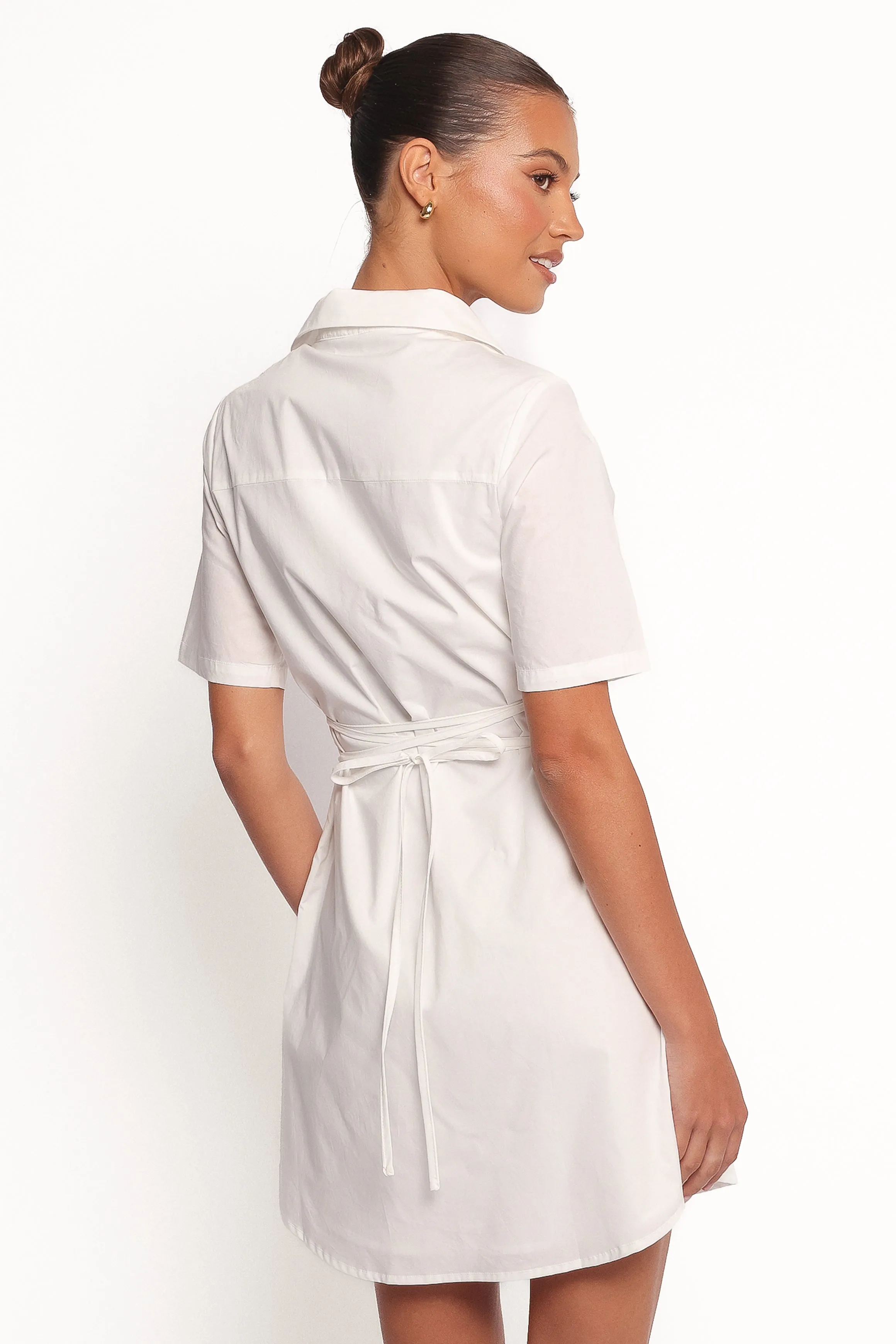 Henderson Mini Dress - White sold by Petal & Pup product image thumbnail 2