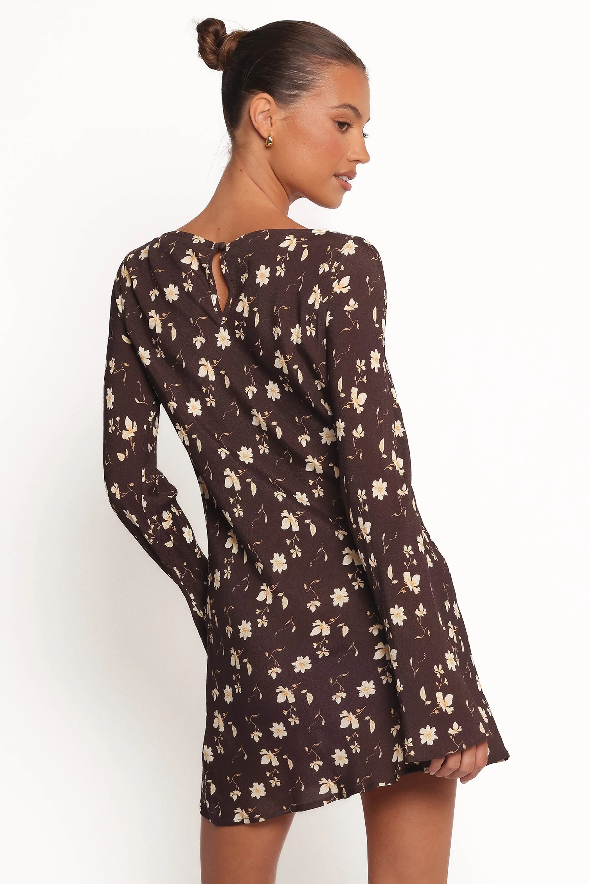Amity Mini Dress - Brown Floral sold by Petal & Pup product image thumbnail 3