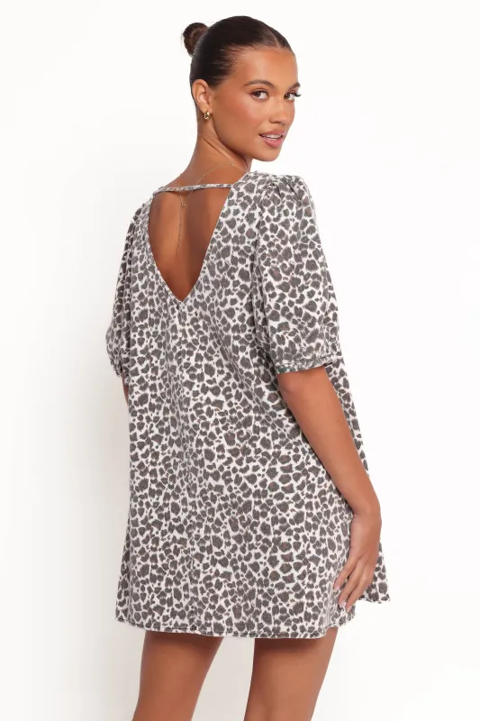 Coleman Mini Dress - Leopard made by Petal & Pup