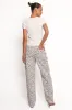 Leila Printed Wide Leg Jean - Leopard sold by Petal & Pup