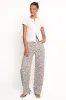 Leila Printed Wide Leg Jean - Leopard sold by Petal & Pup