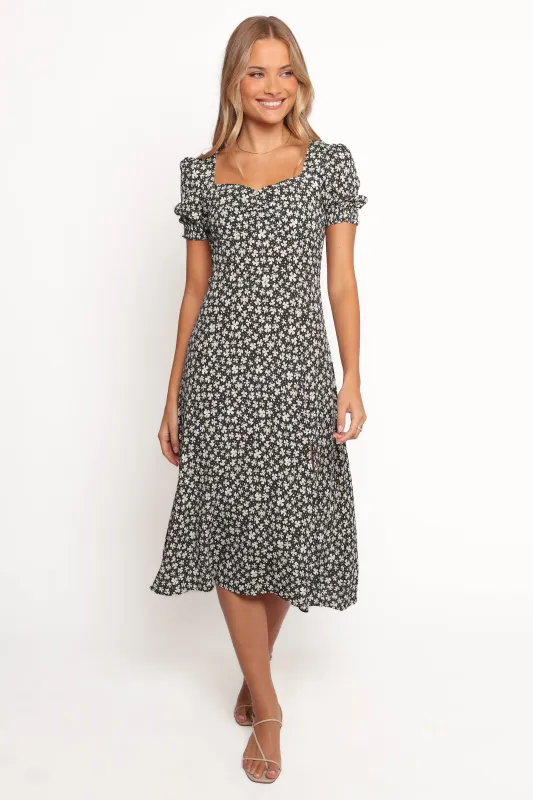 Franklin Dress - Black Floral sold by Petal & Pup
