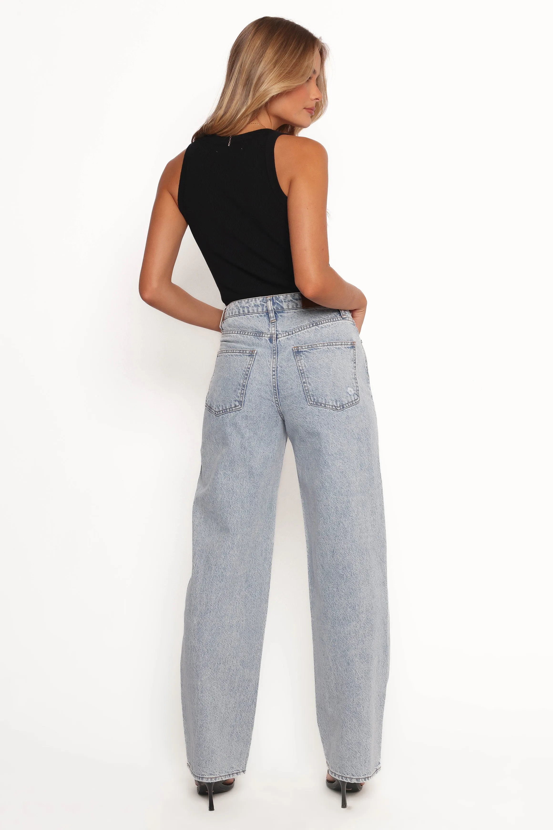 Rumi High Rise Wide Leg Jeans - Lucid sold by Petal & Pup product image thumbnail 4