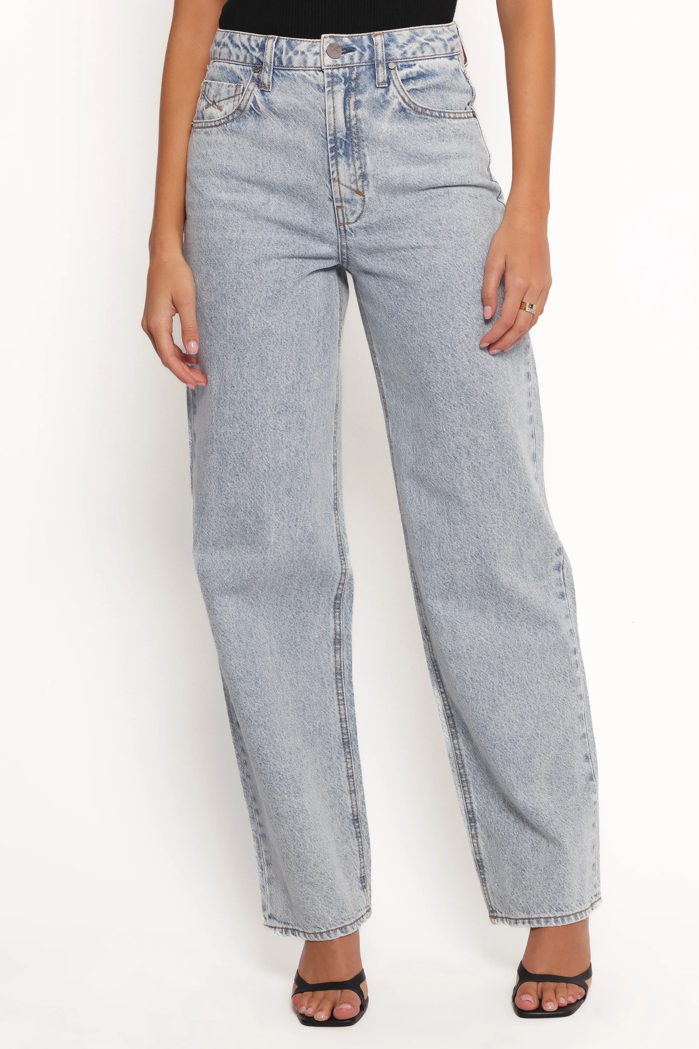 Rumi High Rise Wide Leg Jeans - Lucid sold by Petal & Pup product image thumbnail 2