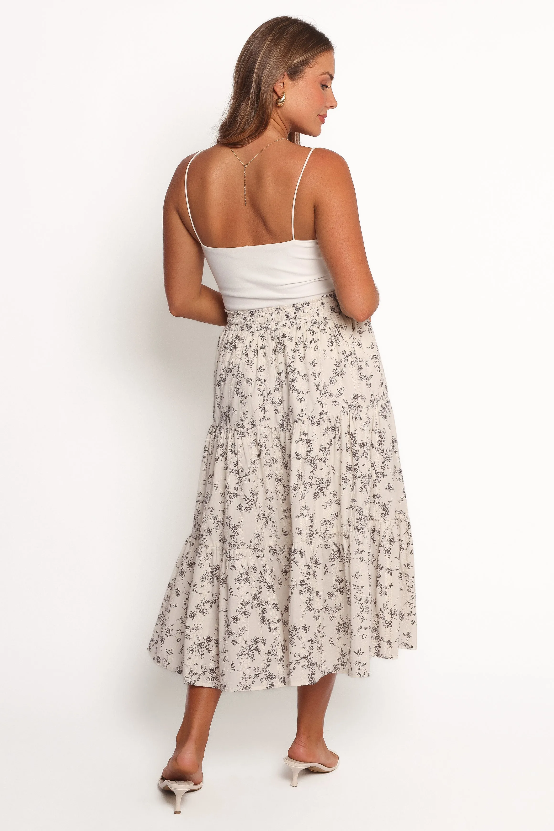Lennon Maxi Skirt - Brown Ivory sold by Petal & Pup product image thumbnail 4