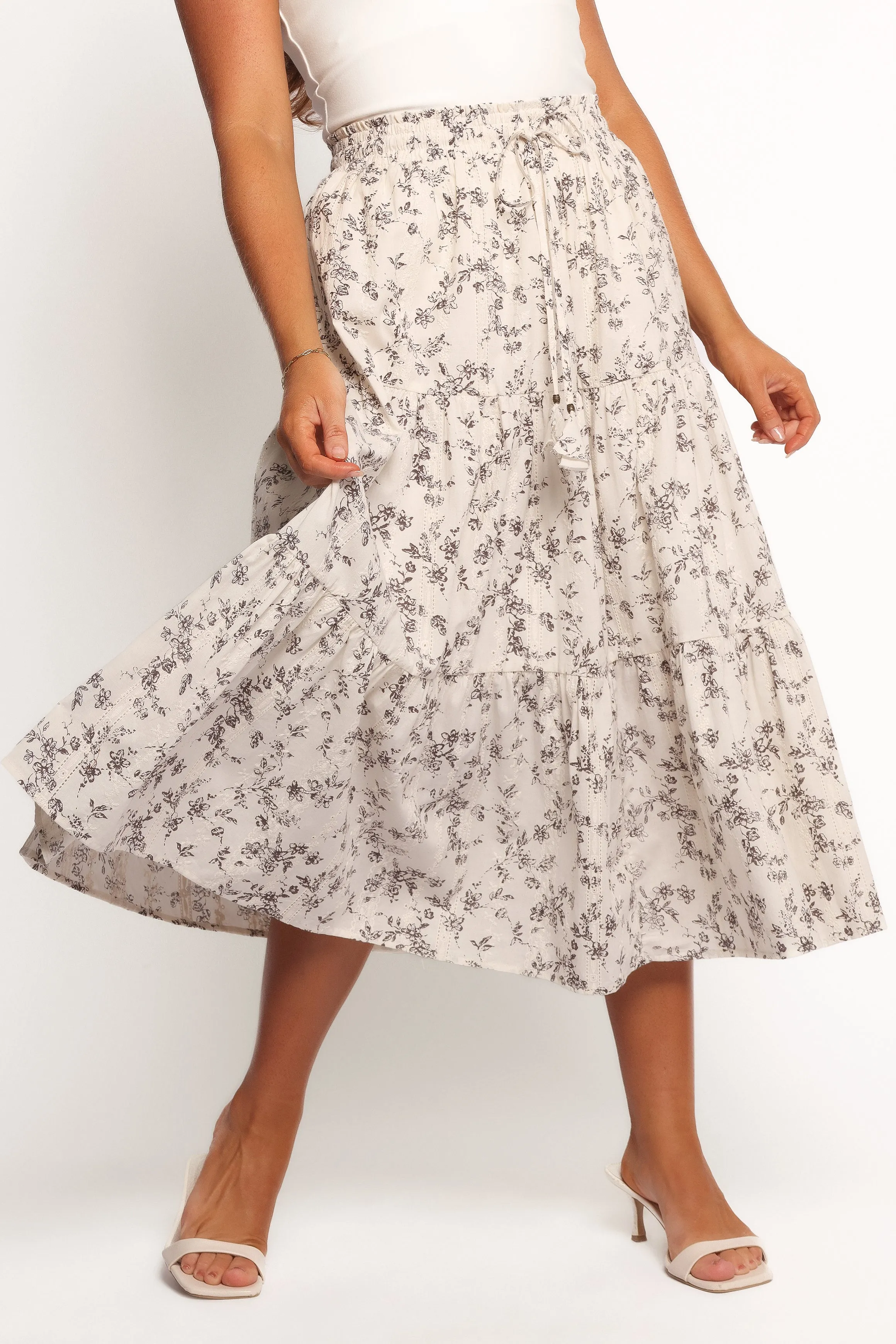 Lennon Maxi Skirt - Brown Ivory sold by Petal & Pup product image thumbnail 2