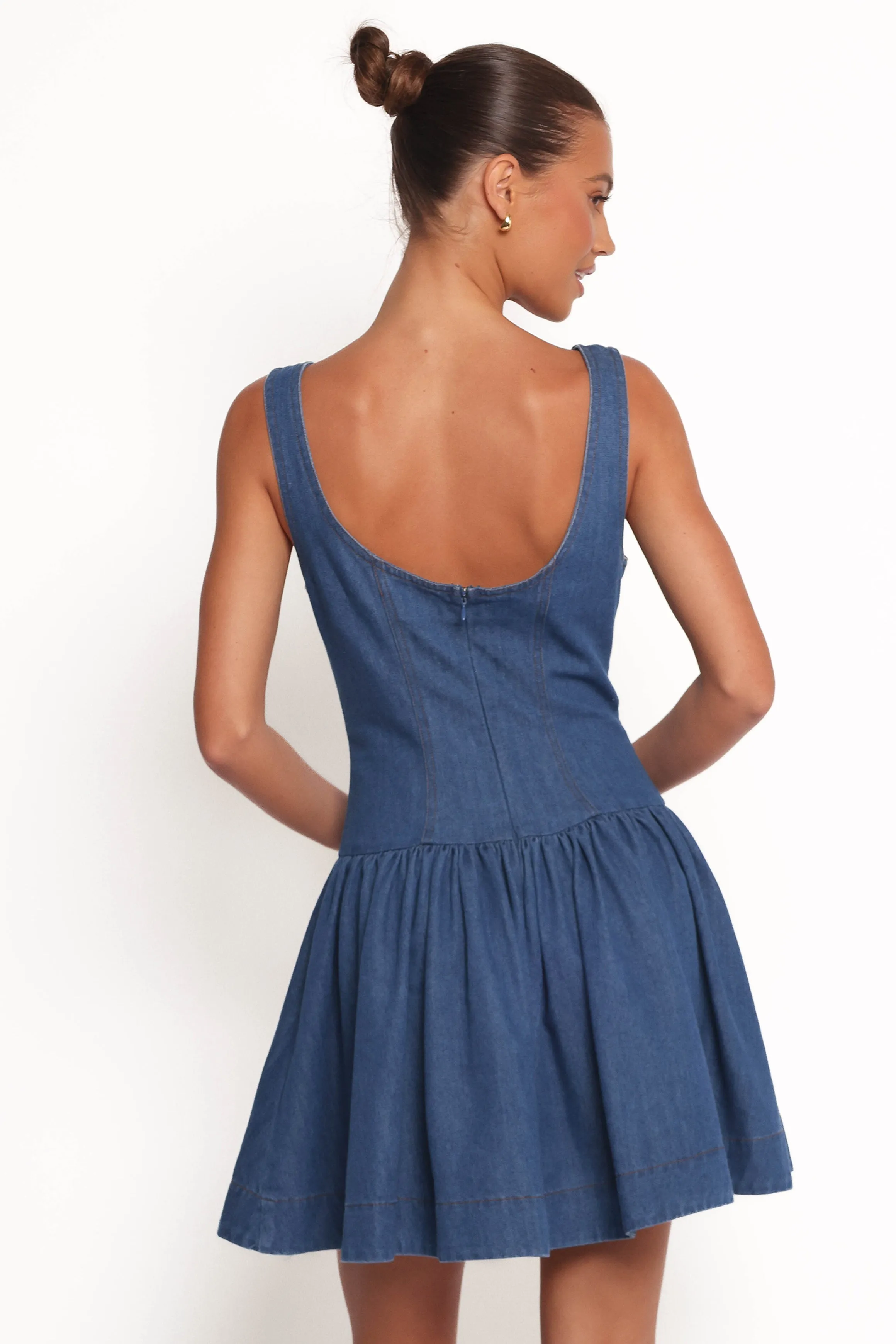 Tiziana Mini Dress - Indigo Denim sold by Petal & Pup product image thumbnail 2