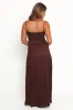 Skylar Midi Dress - Brown sold by Petal & Pup