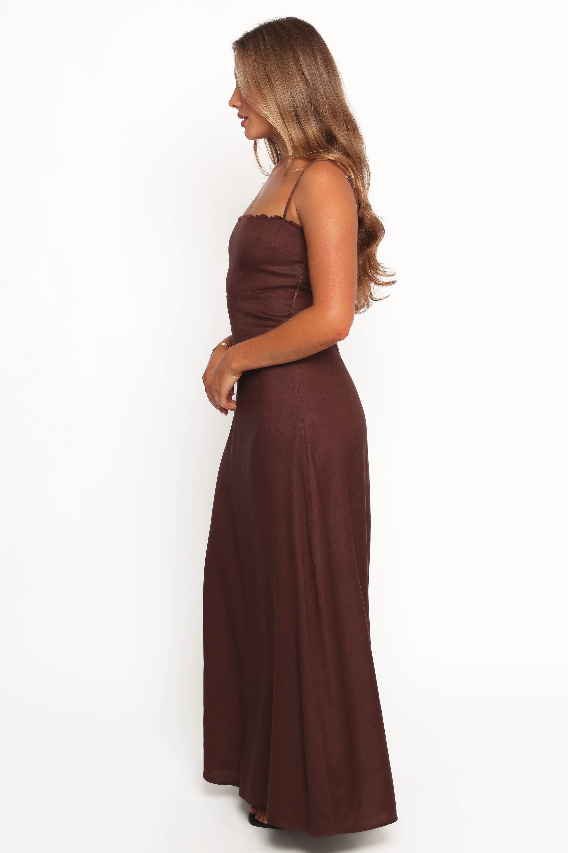 Skylar Midi Dress - Brown sold by Petal & Pup product image thumbnail 3