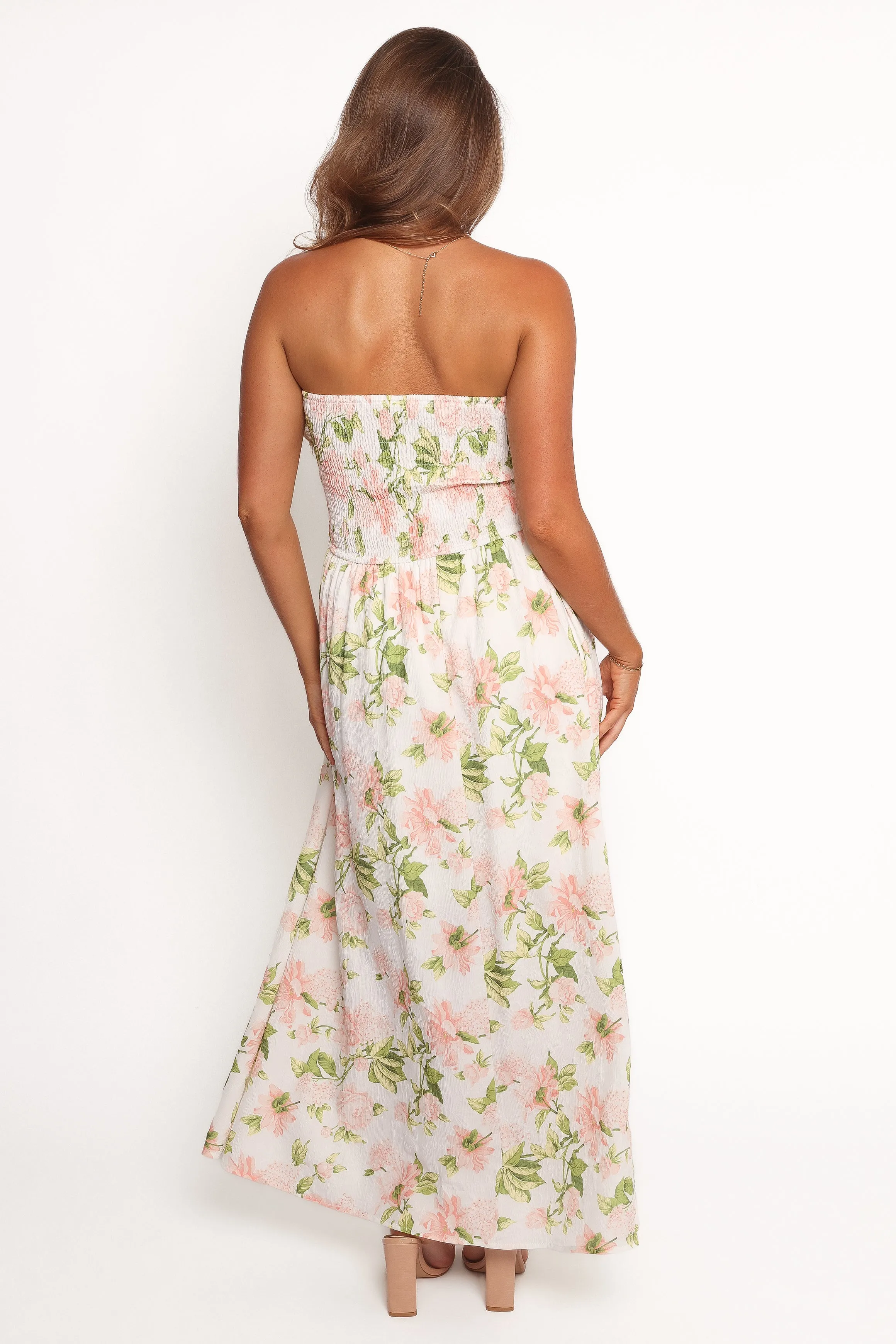 Marta Strapless Midi Dress - Pink Floral sold by Petal & Pup product image thumbnail 4