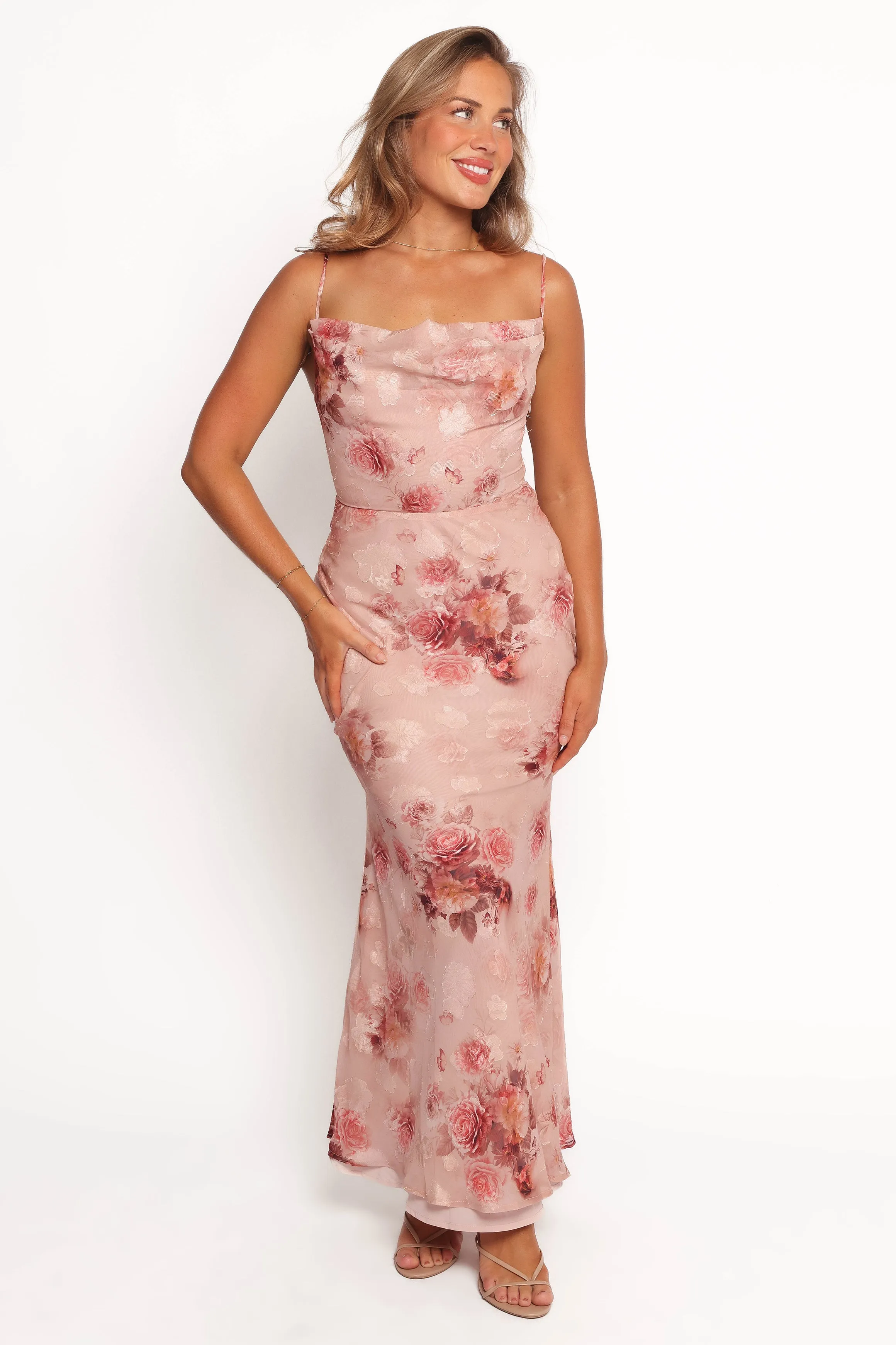 Esmeralda Maxi Dress - Rose Print sold by Petal & Pup product image thumbnail 2