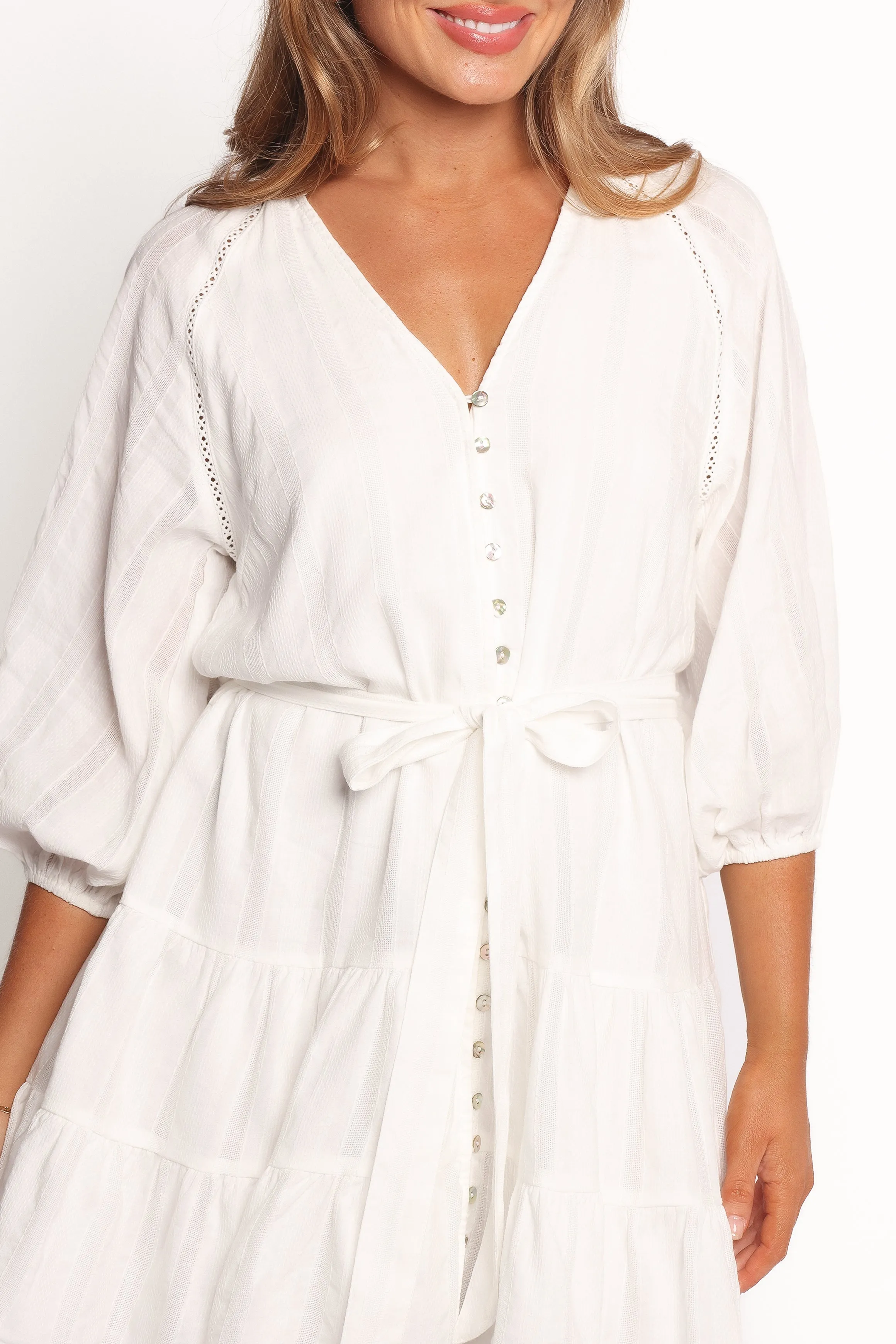 Alex Mini Dress - White sold by Petal & Pup product image thumbnail 5