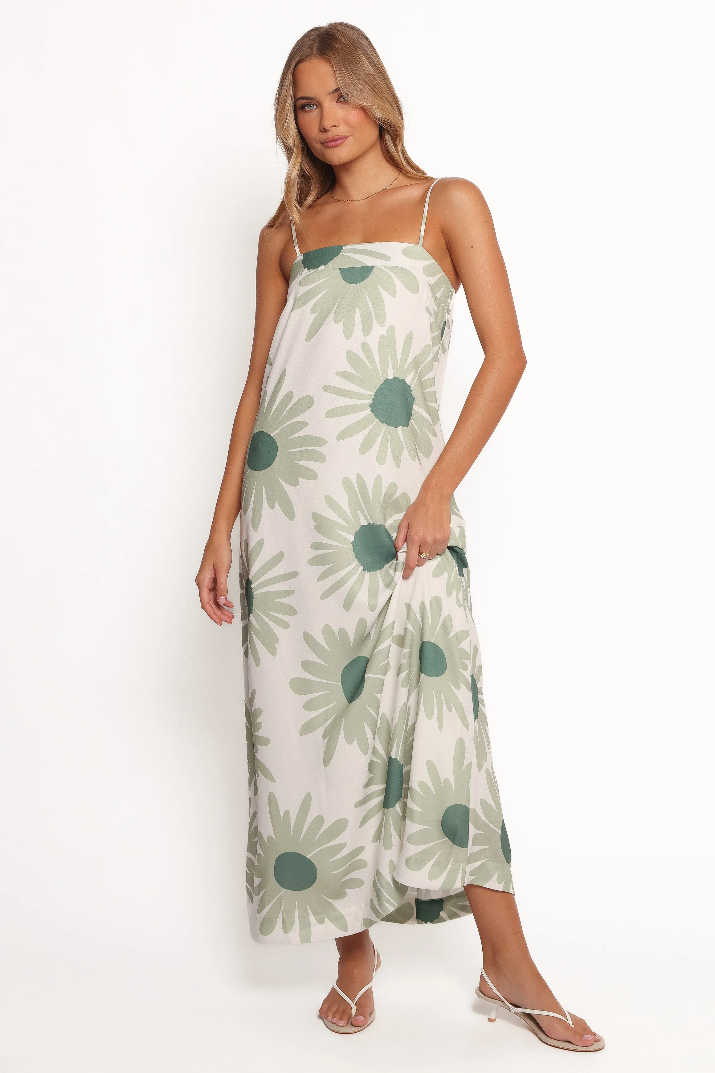 Wilson Maxi Dress - Green Floral sold by Petal & Pup