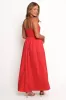 Camilla Maxi Dress - Red sold by Petal & Pup