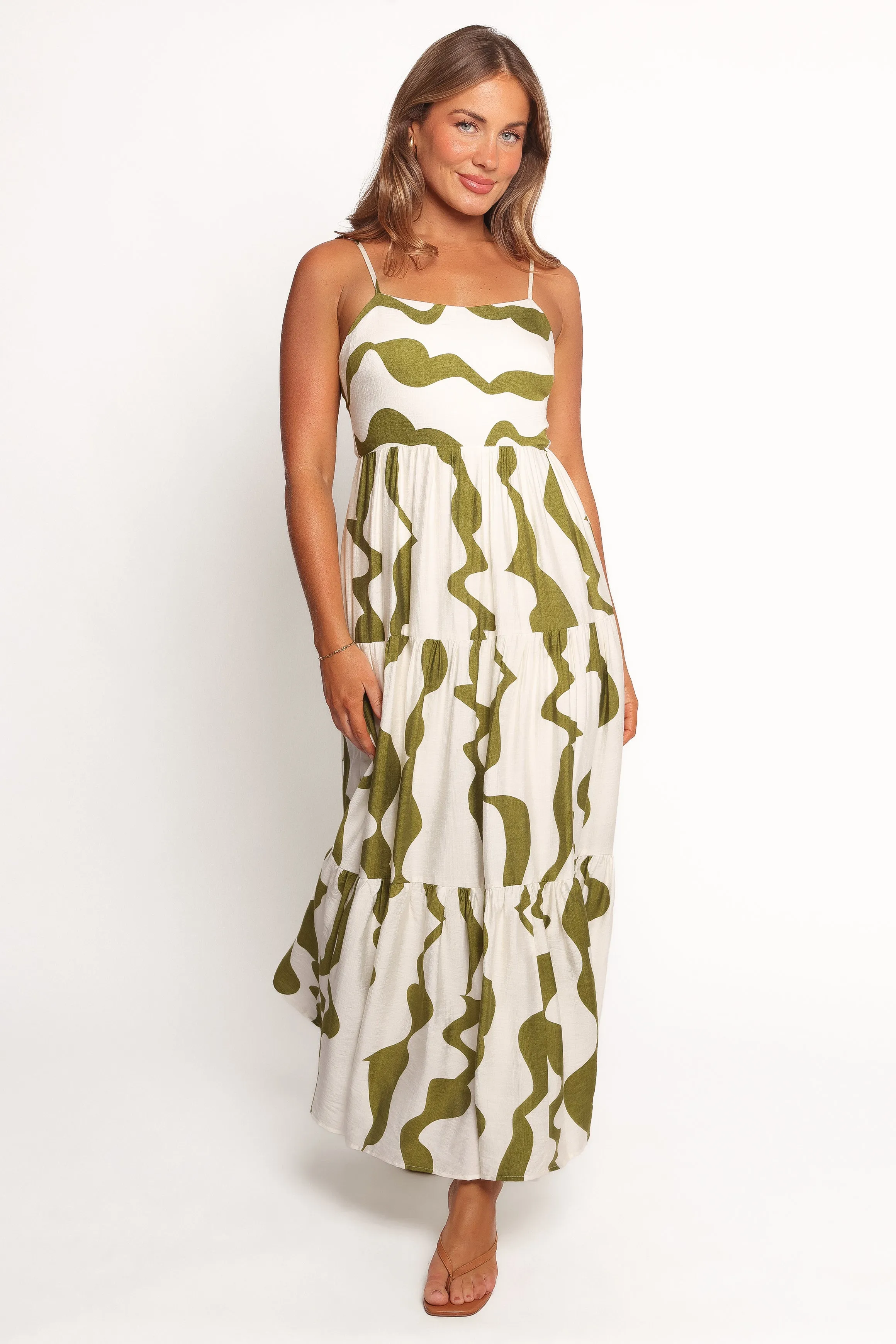 Cora Maxi Dress - Green sold by Petal & Pup