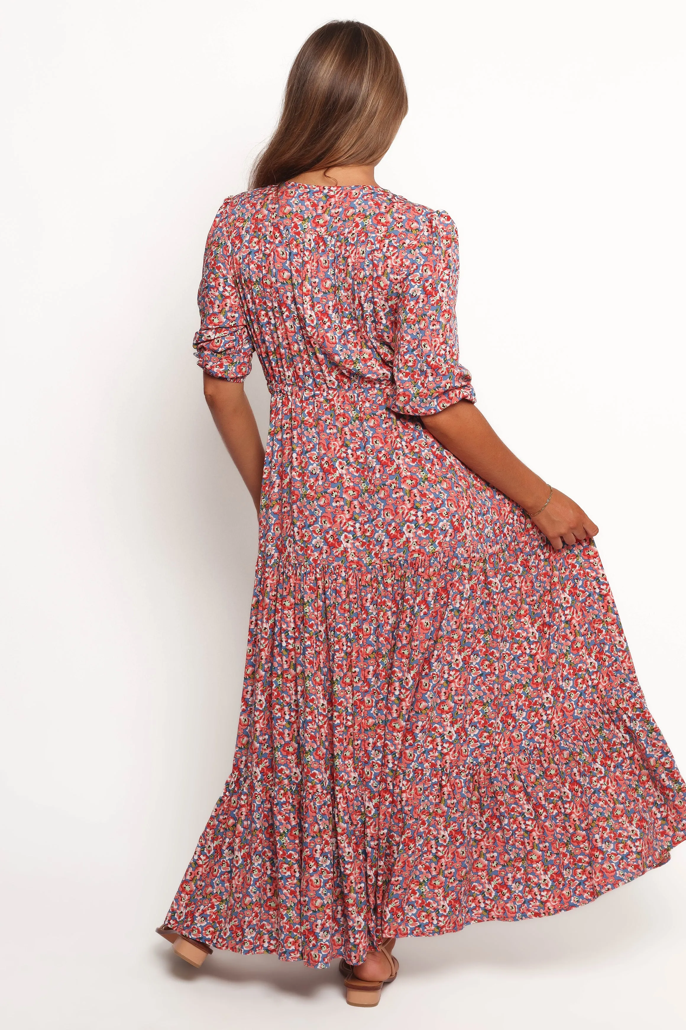 Kelda Dress - Blue Ditsy Floral sold by Petal & Pup product image thumbnail 4