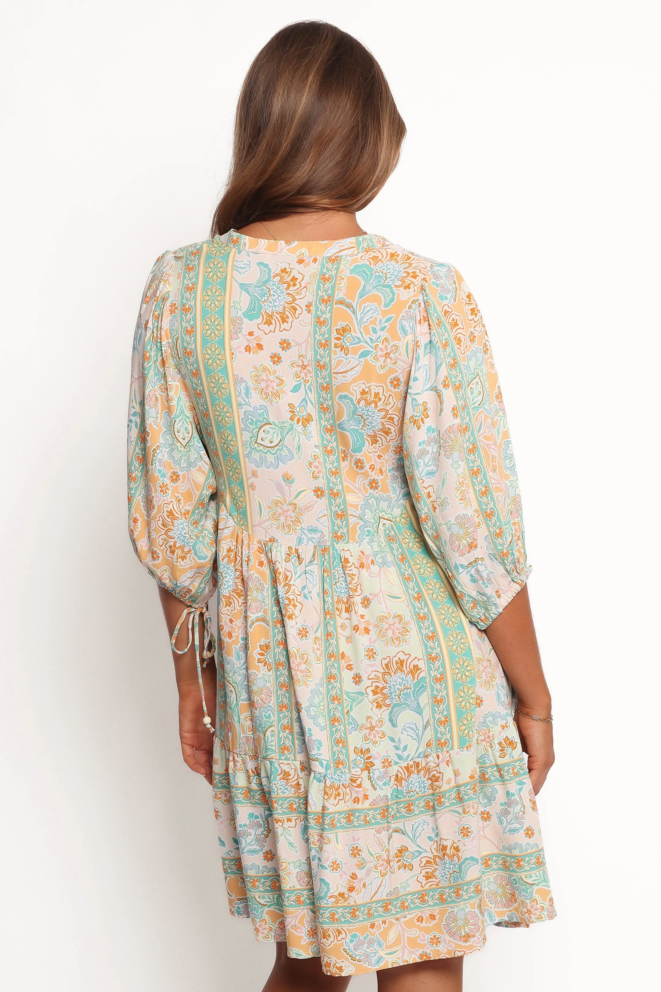 Arden Mini Dress - Green Multi sold by Petal & Pup product image thumbnail 5