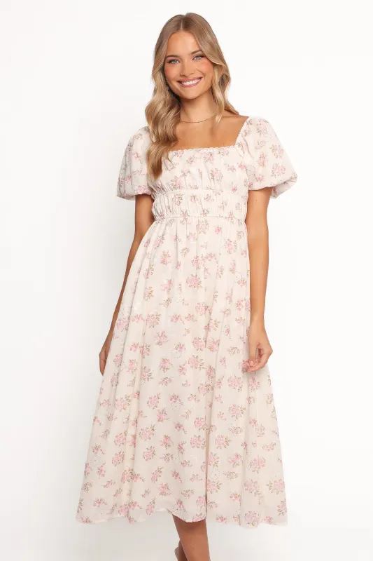 Eowyn Maxi Dress - Ivory Pink sold by Petal & Pup