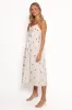 Paloma Maxi Dress - White Red Floral sold by Petal & Pup