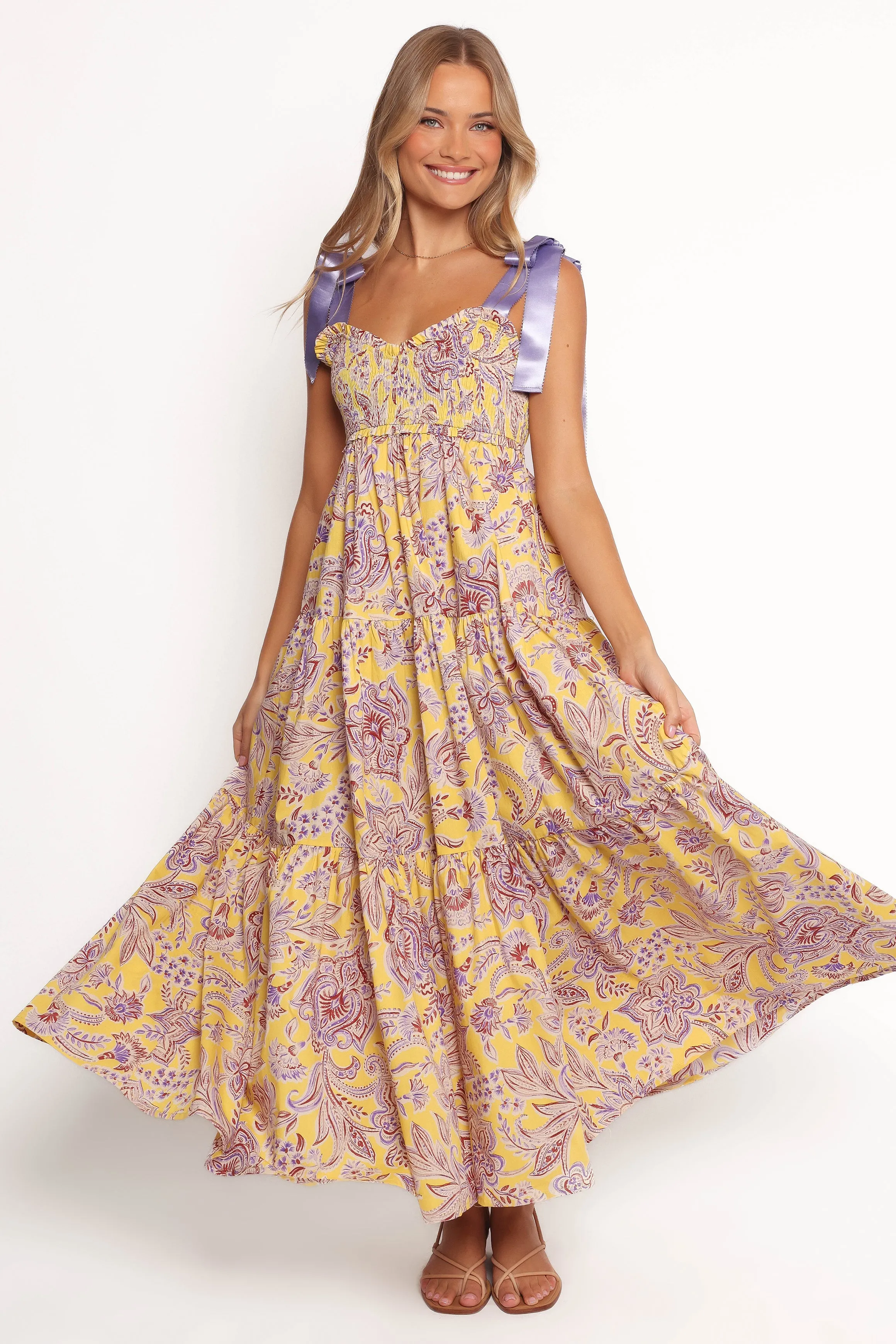 Marigold Maxi Dress - Evening Primrose sold by Petal & Pup