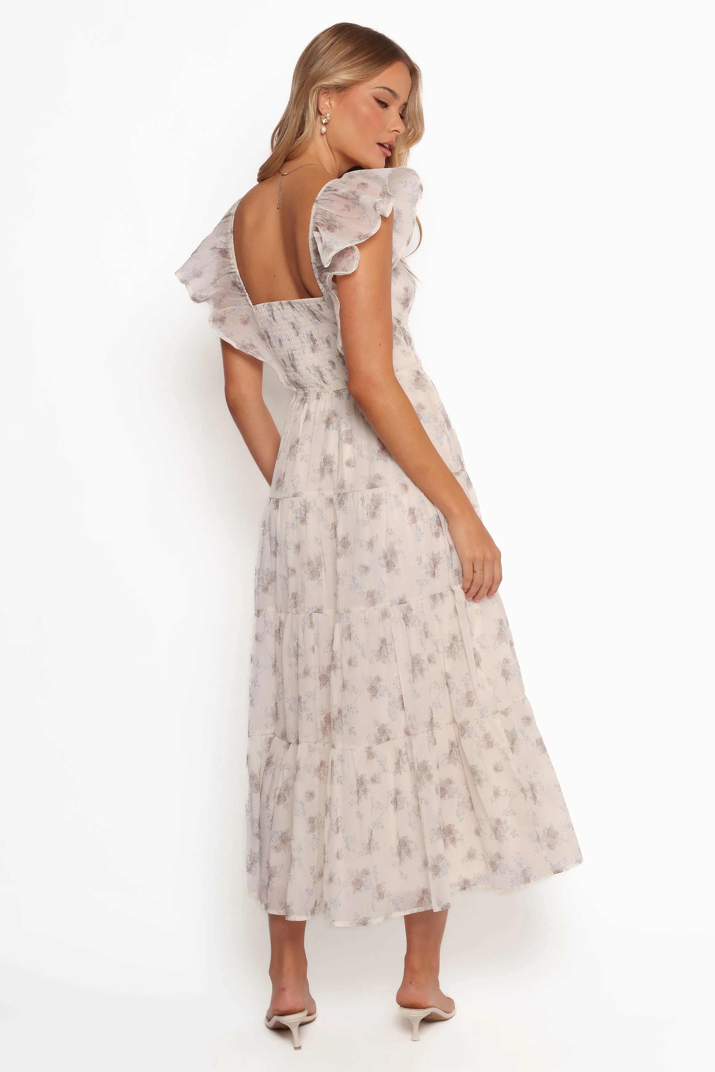 Talia Maxi Dress - Cream Multi Floral sold by Petal & Pup product image thumbnail 4