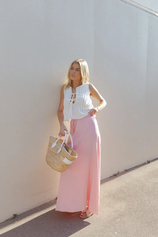 Stevie Maxi Skirt - Pink sold by Petal & Pup