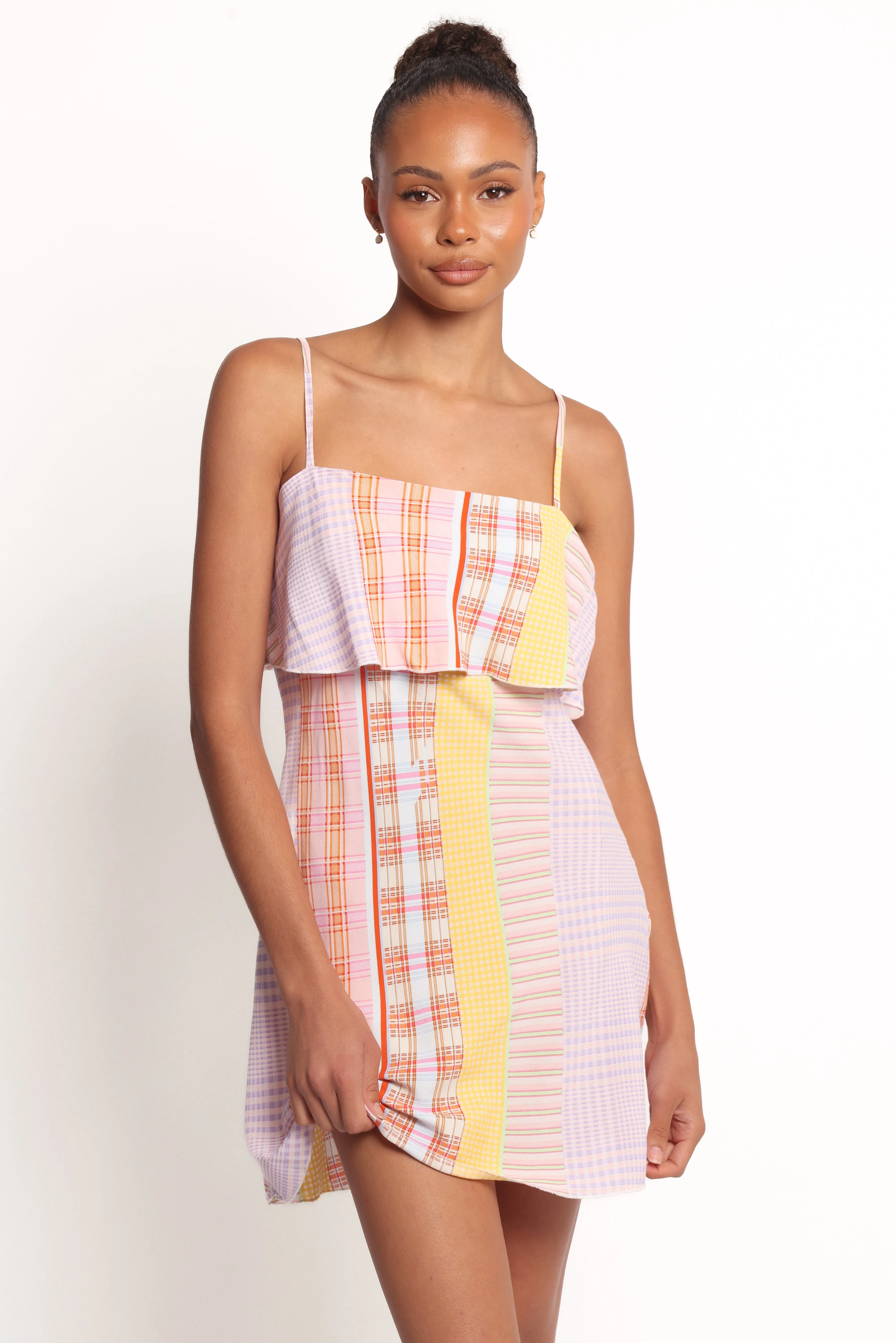 Junia Mini Dress - Pink Plaid sold by Petal & Pup product image thumbnail 2