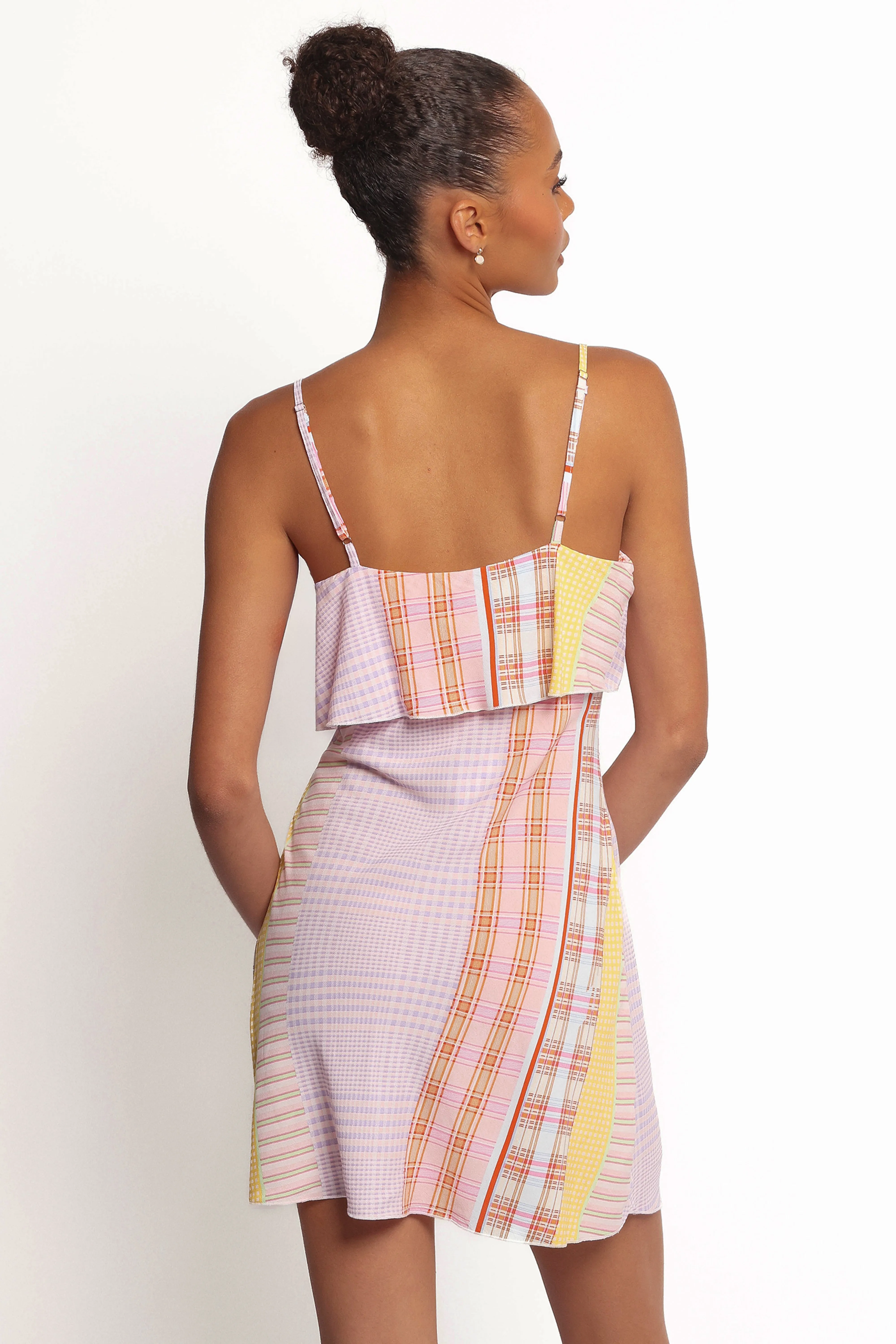 Junia Mini Dress - Pink Plaid sold by Petal & Pup product image thumbnail 5