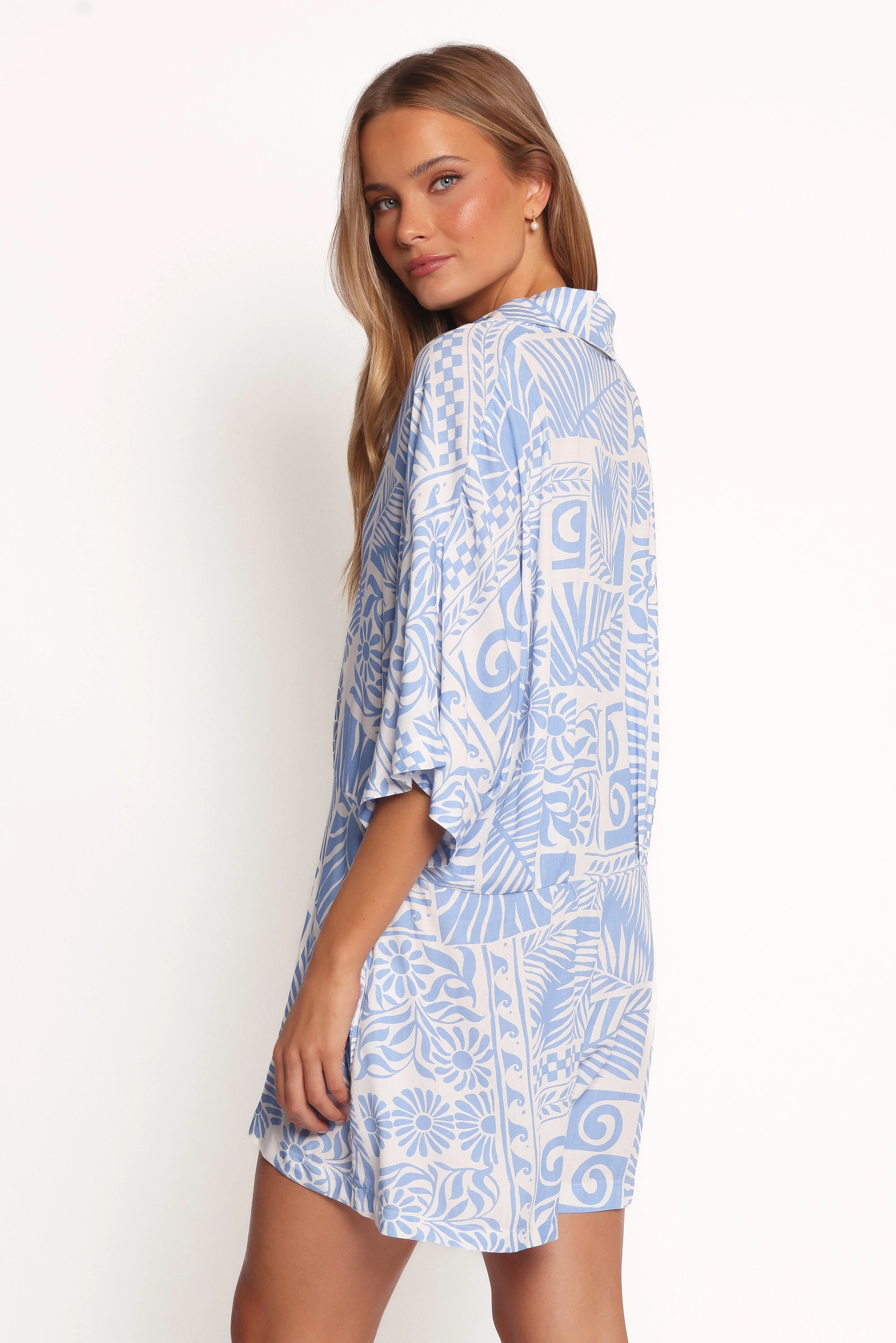 Ellisa Romper - Blue Floral sold by Petal & Pup product image thumbnail 4