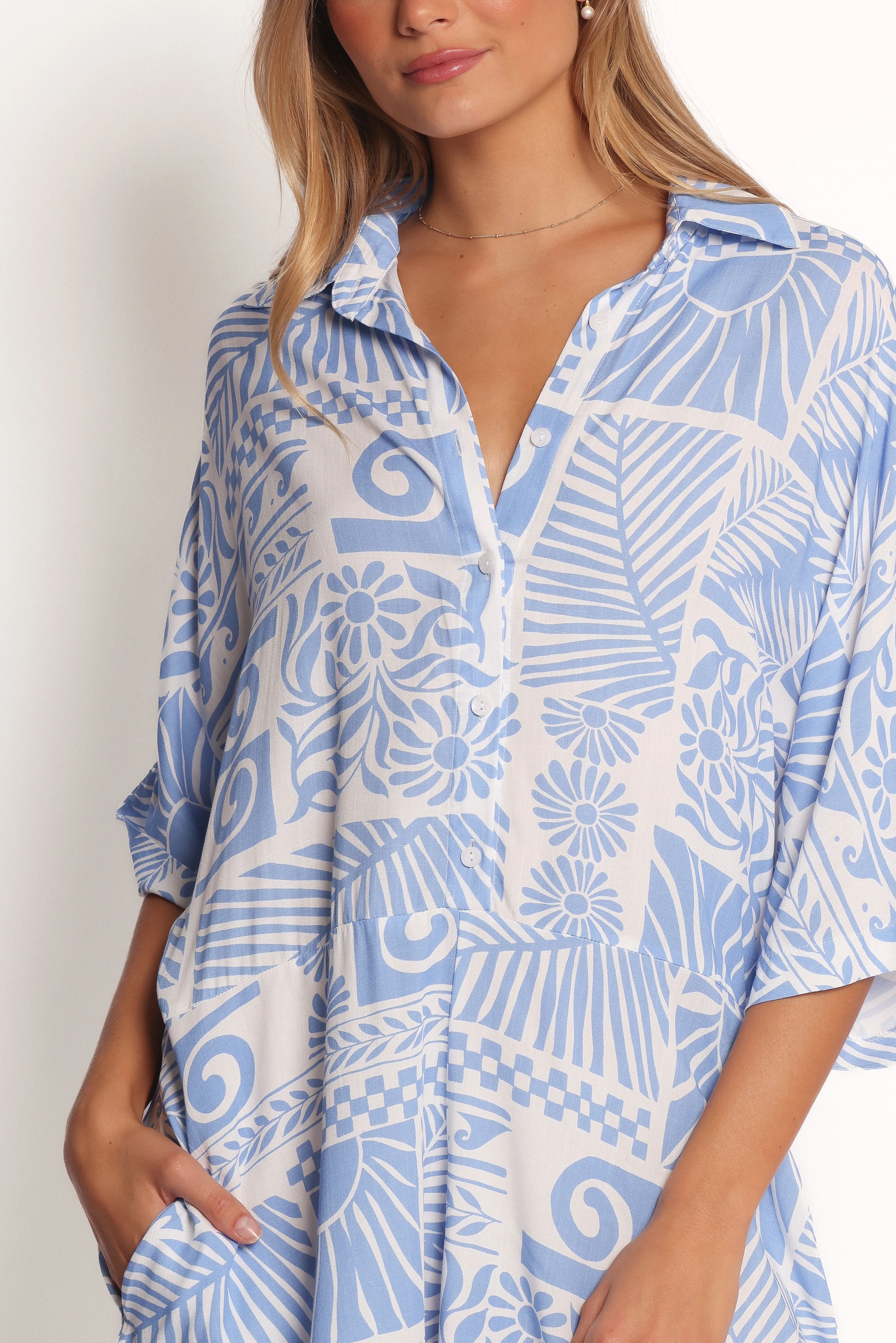 Ellisa Romper - Blue Floral sold by Petal & Pup product image thumbnail 3