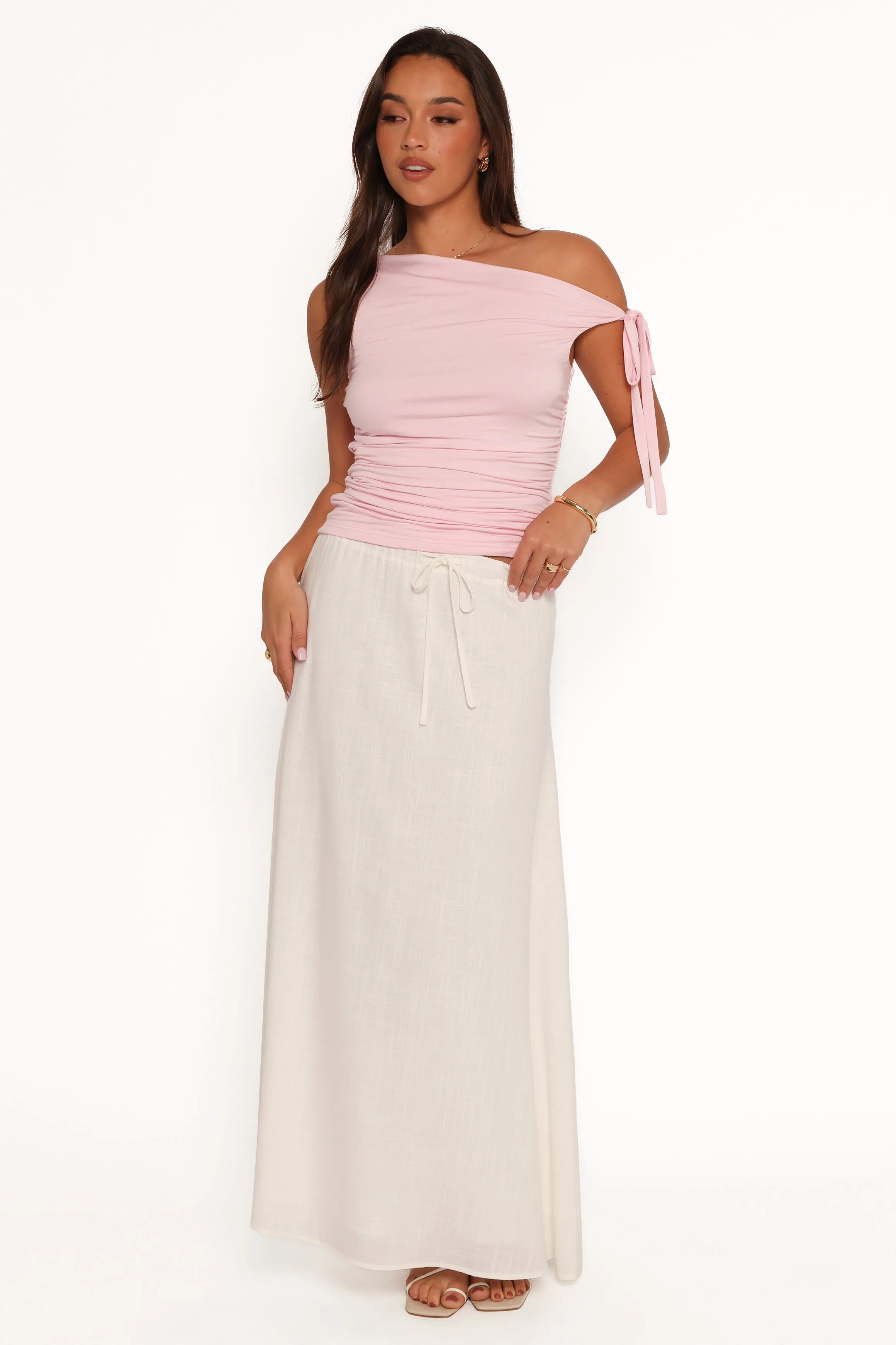 Stevie Maxi Skirt - White sold by Petal & Pup product image thumbnail 3