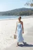 Stella Maxi Dress - Cornflower sold by Petal & Pup