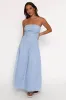 Stella Maxi Dress - Cornflower sold by Petal & Pup