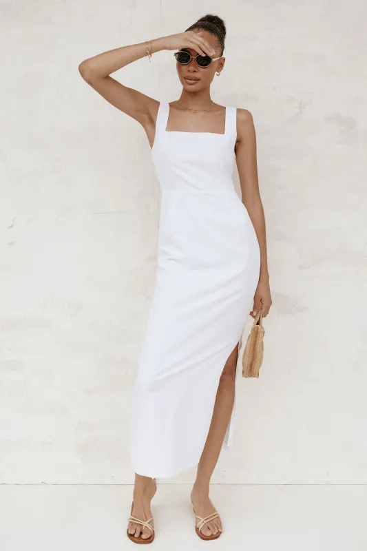 Emery Maxi Dress - White sold by Petal & Pup