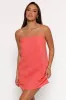 Emelie Mini Dress - Coral sold by Petal & Pup