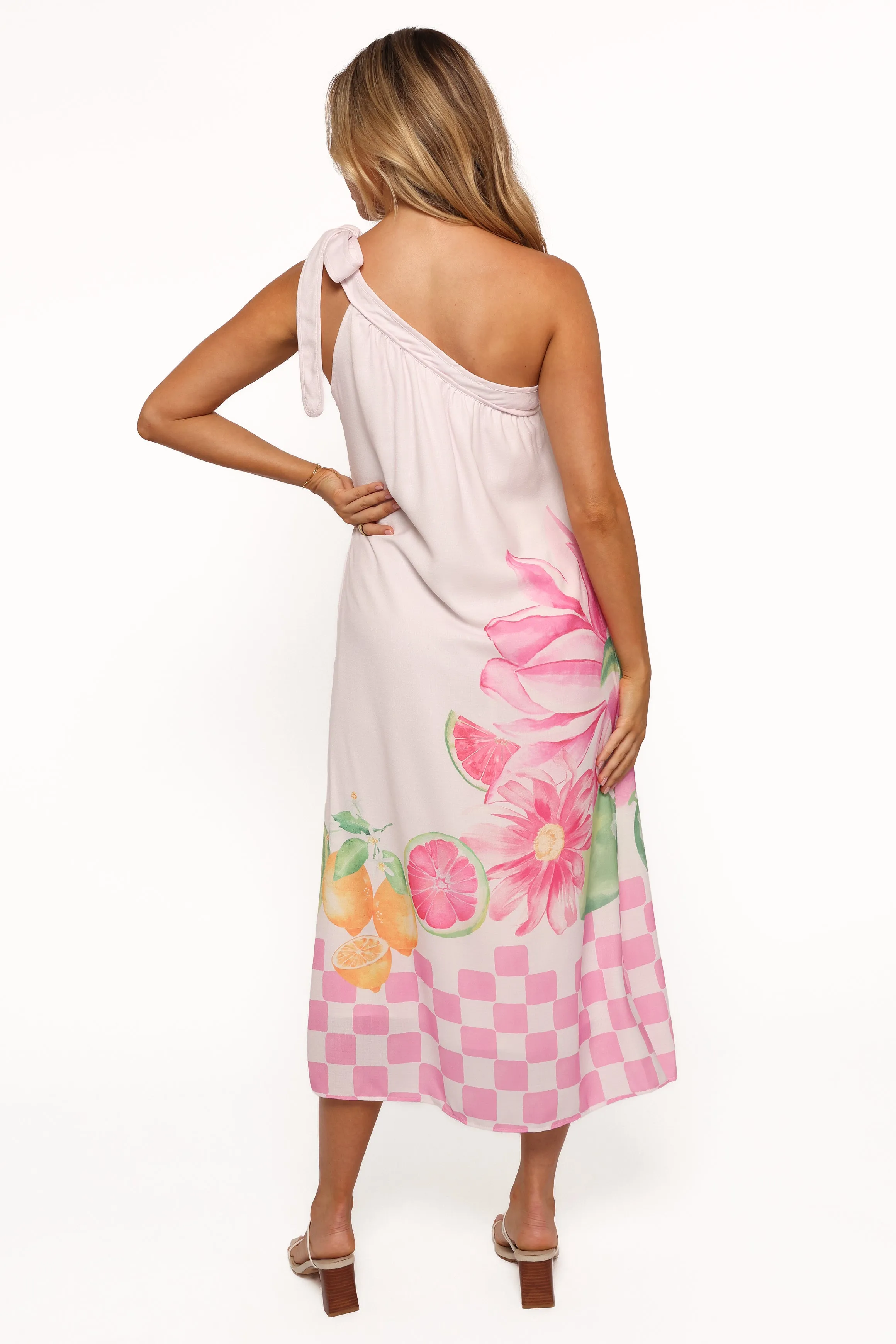 Reagan One Shoulder Midi Dress - Pink sold by Petal & Pup product image thumbnail 5