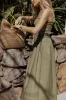Nigella Maxi Dress - Olive Green sold by Petal & Pup