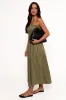 Nigella Maxi Dress - Olive Green sold by Petal & Pup