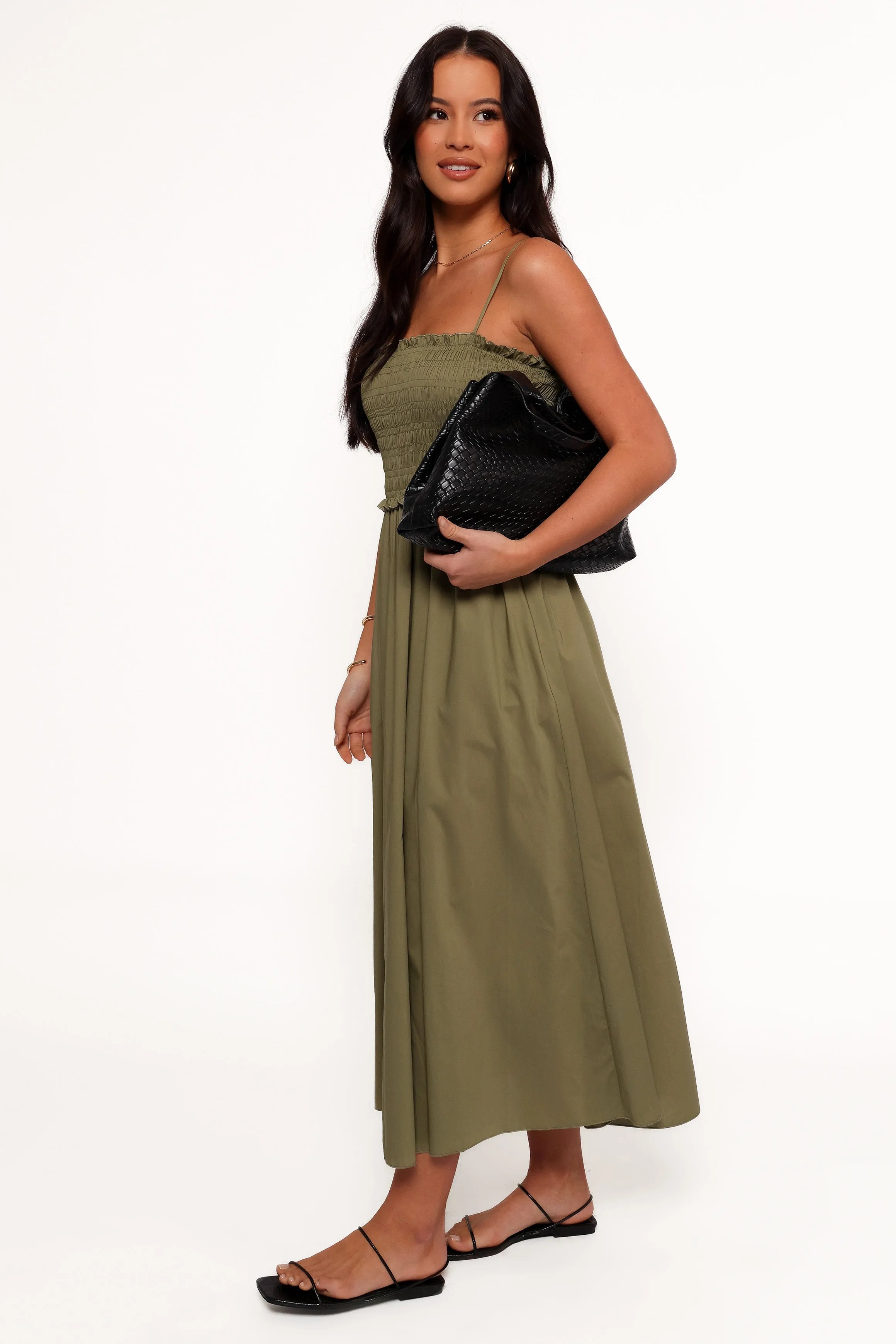 Nigella Maxi Dress - Olive Green sold by Petal & Pup product image thumbnail 4