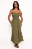 Nigella Maxi Dress - Olive Green sold by Petal & Pup