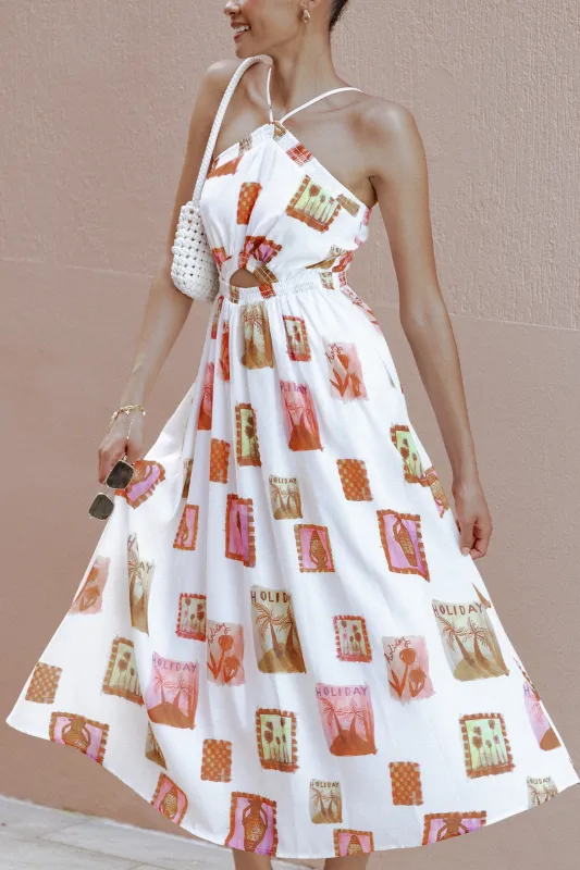 Madi Maxi Dress - White Multi sold by Petal & Pup