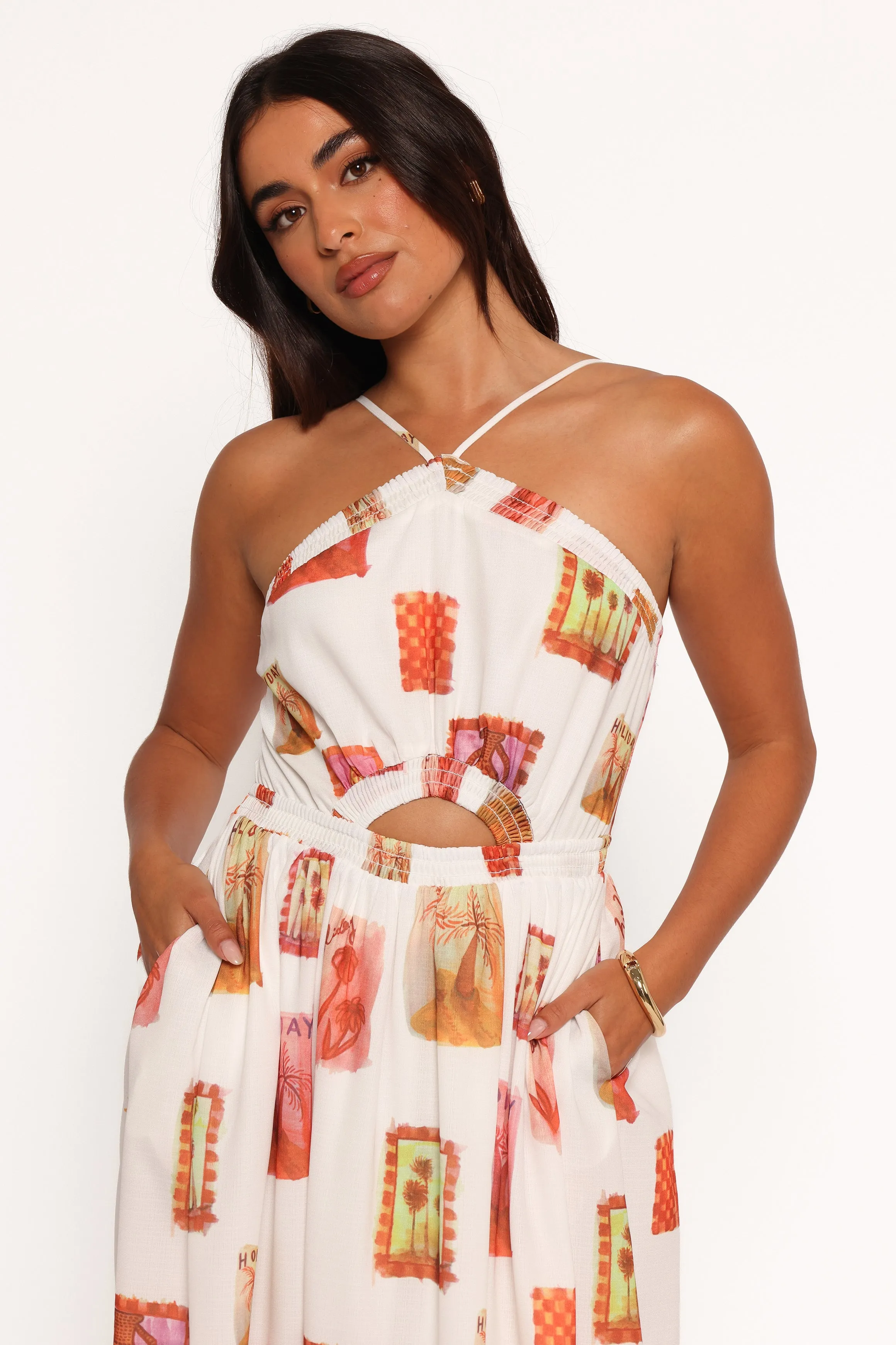 Madi Maxi Dress - White Multi sold by Petal & Pup product image thumbnail 4