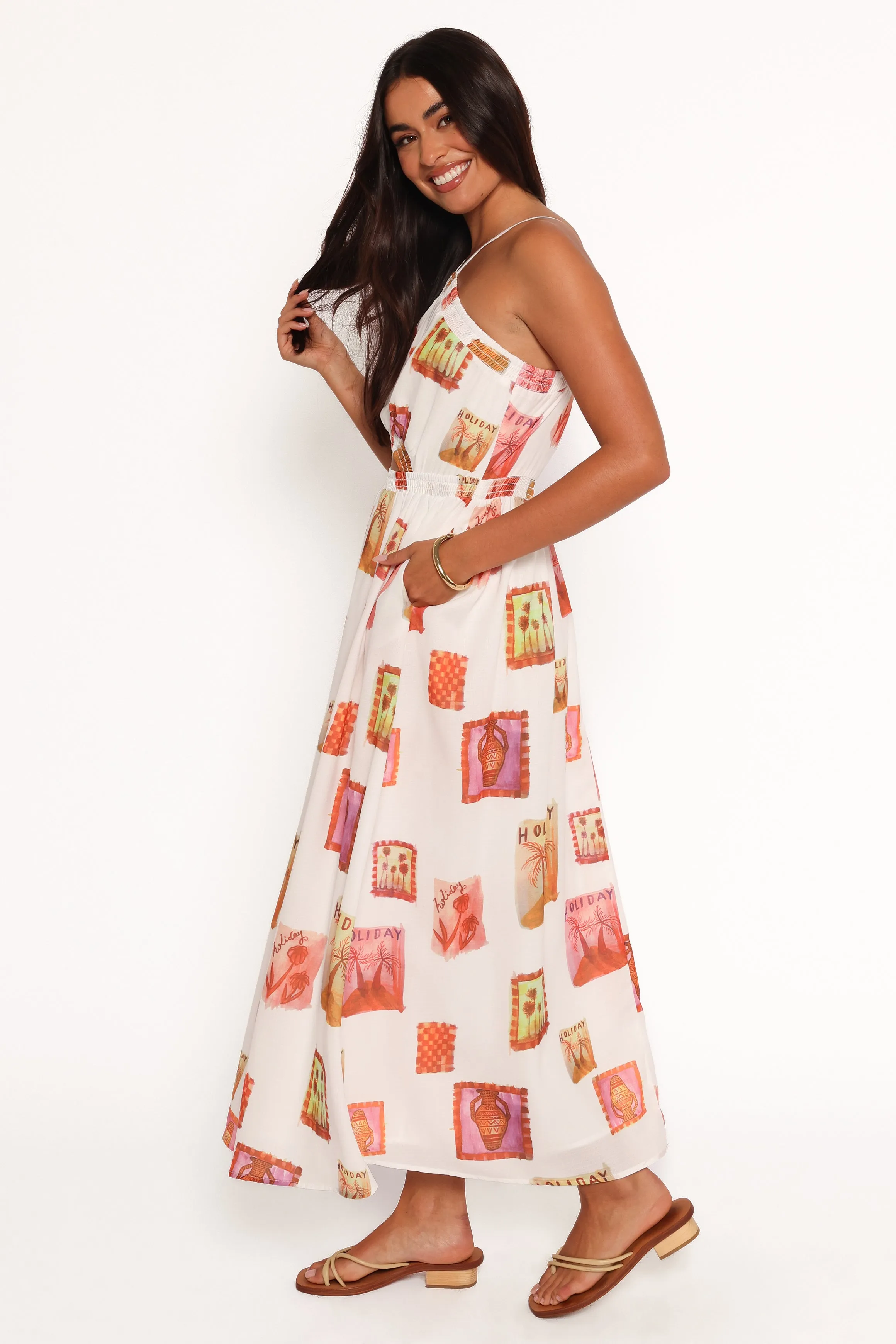 Madi Maxi Dress - White Multi sold by Petal & Pup product image thumbnail 5