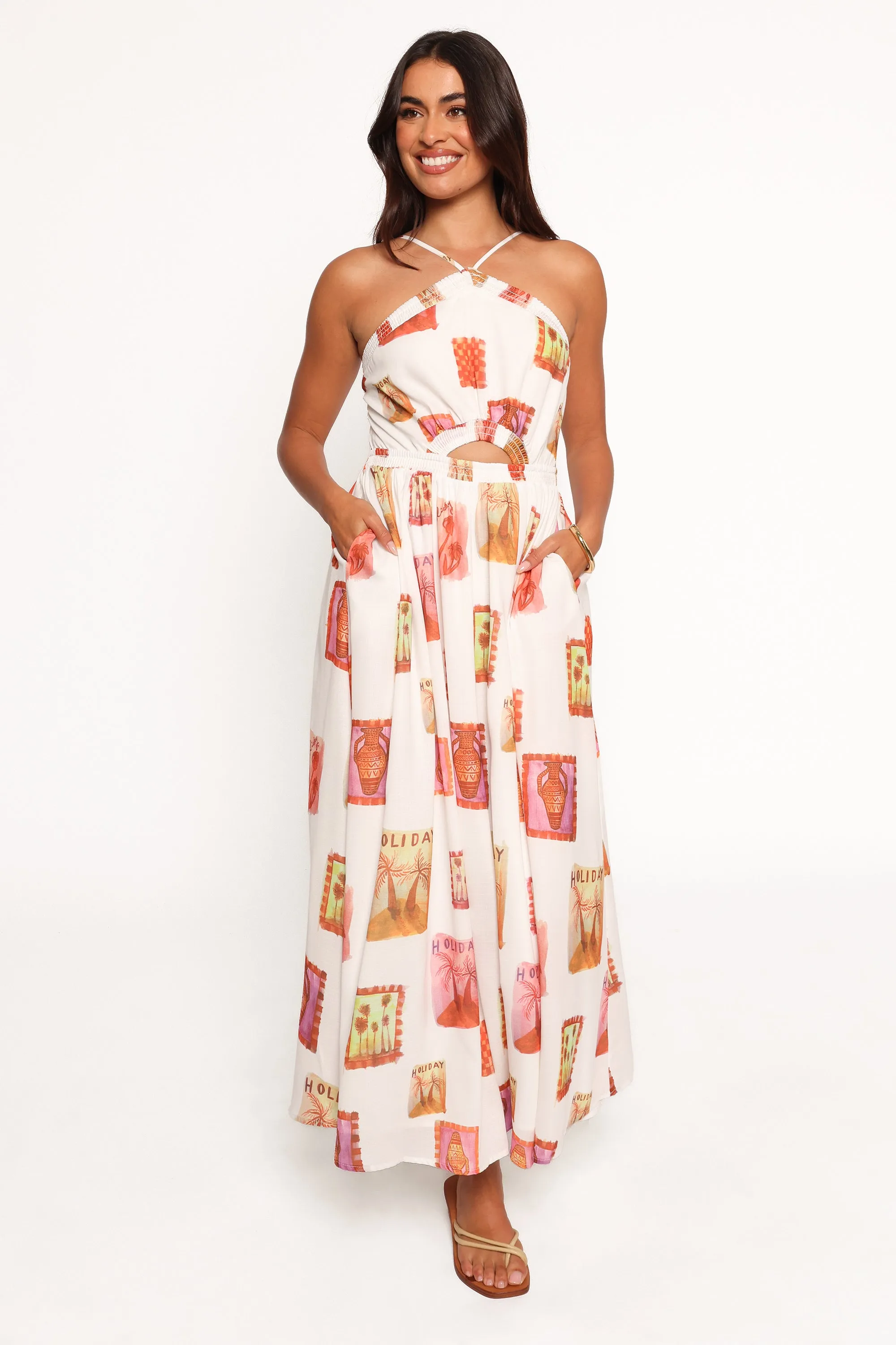 Madi Maxi Dress - White Multi sold by Petal & Pup product image thumbnail 3