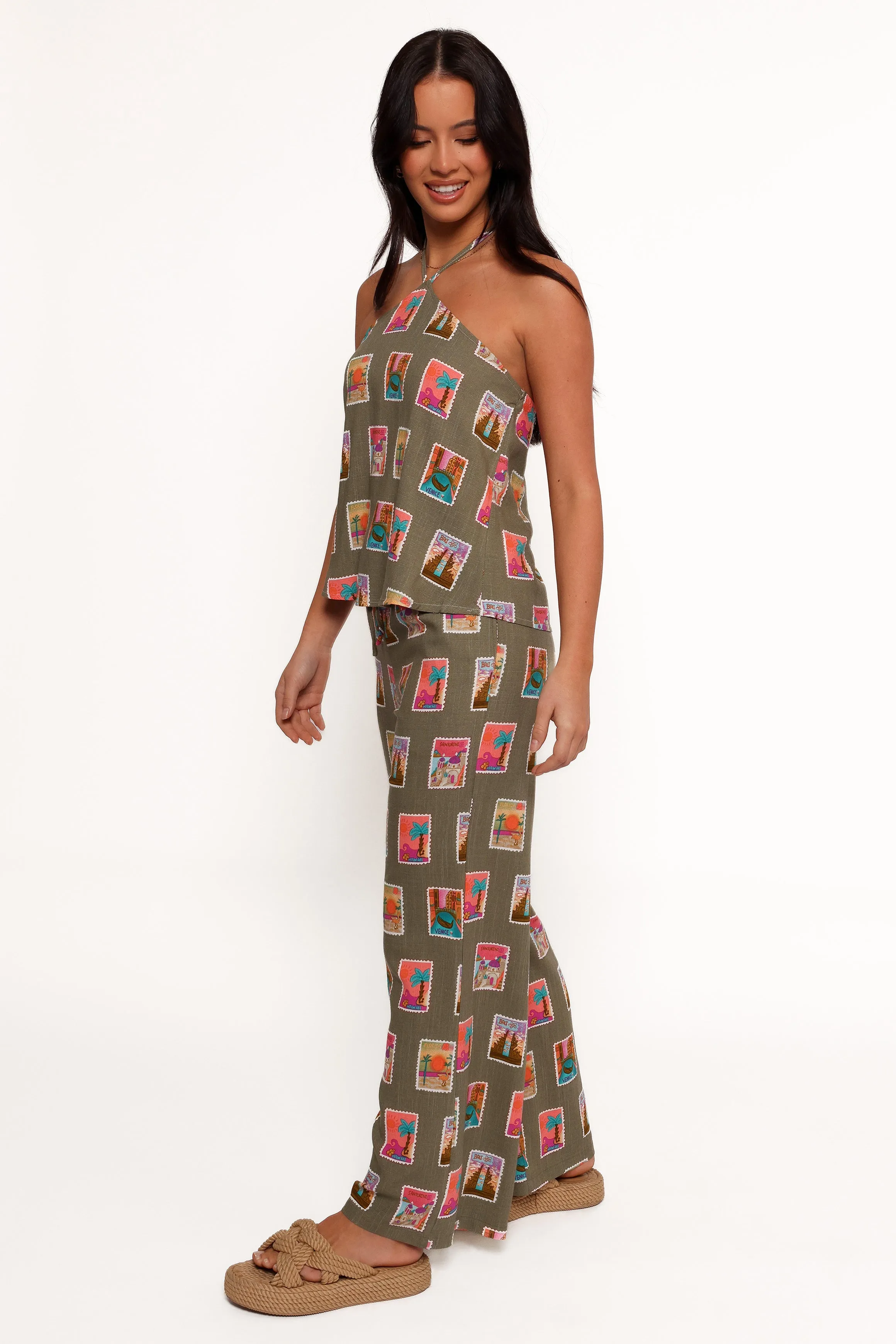 Hana Pants - Olive Print sold by Petal & Pup product image thumbnail 5