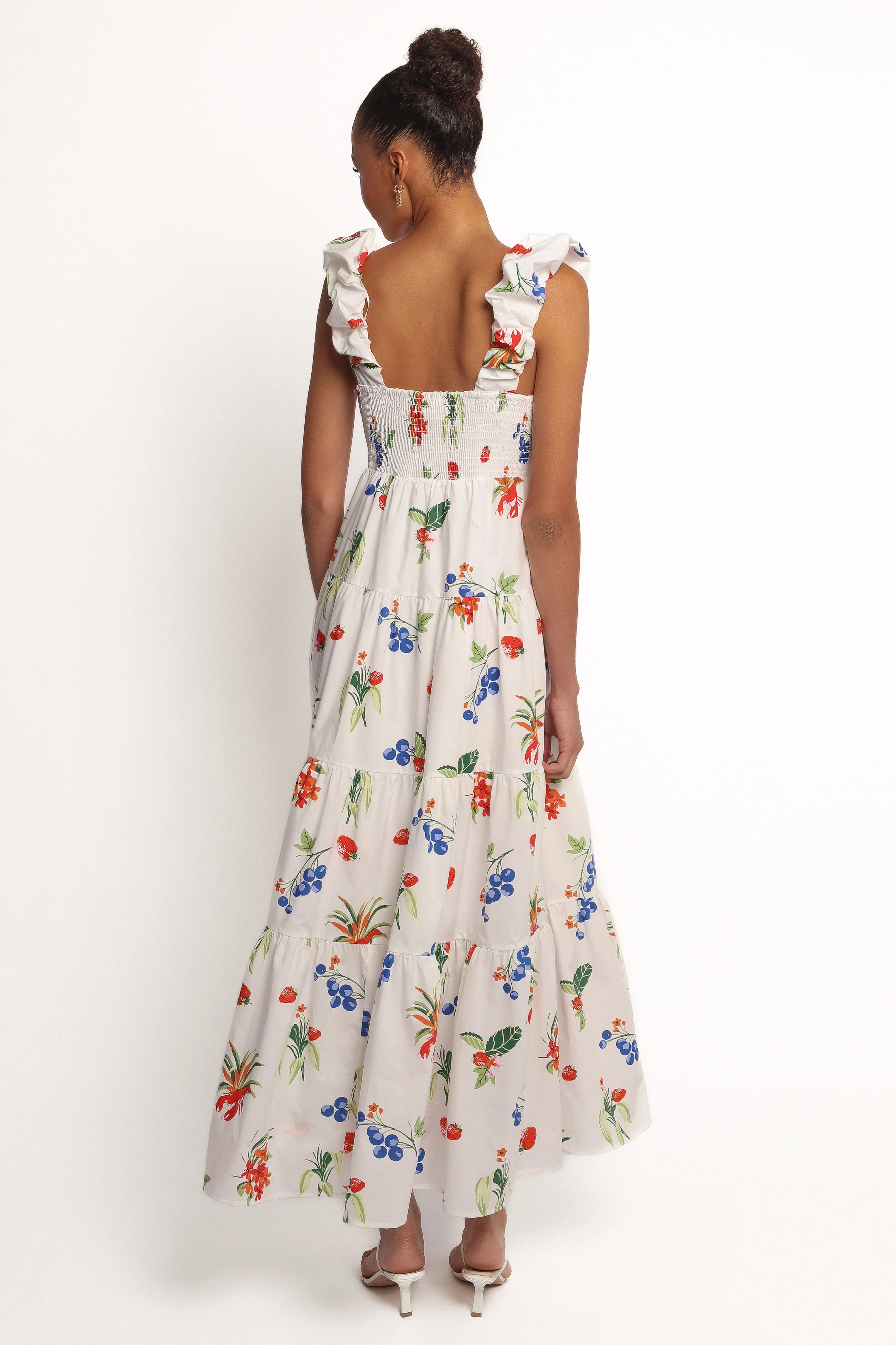Valerie Maxi Dress - Off White/Red sold by Petal & Pup product image thumbnail 2
