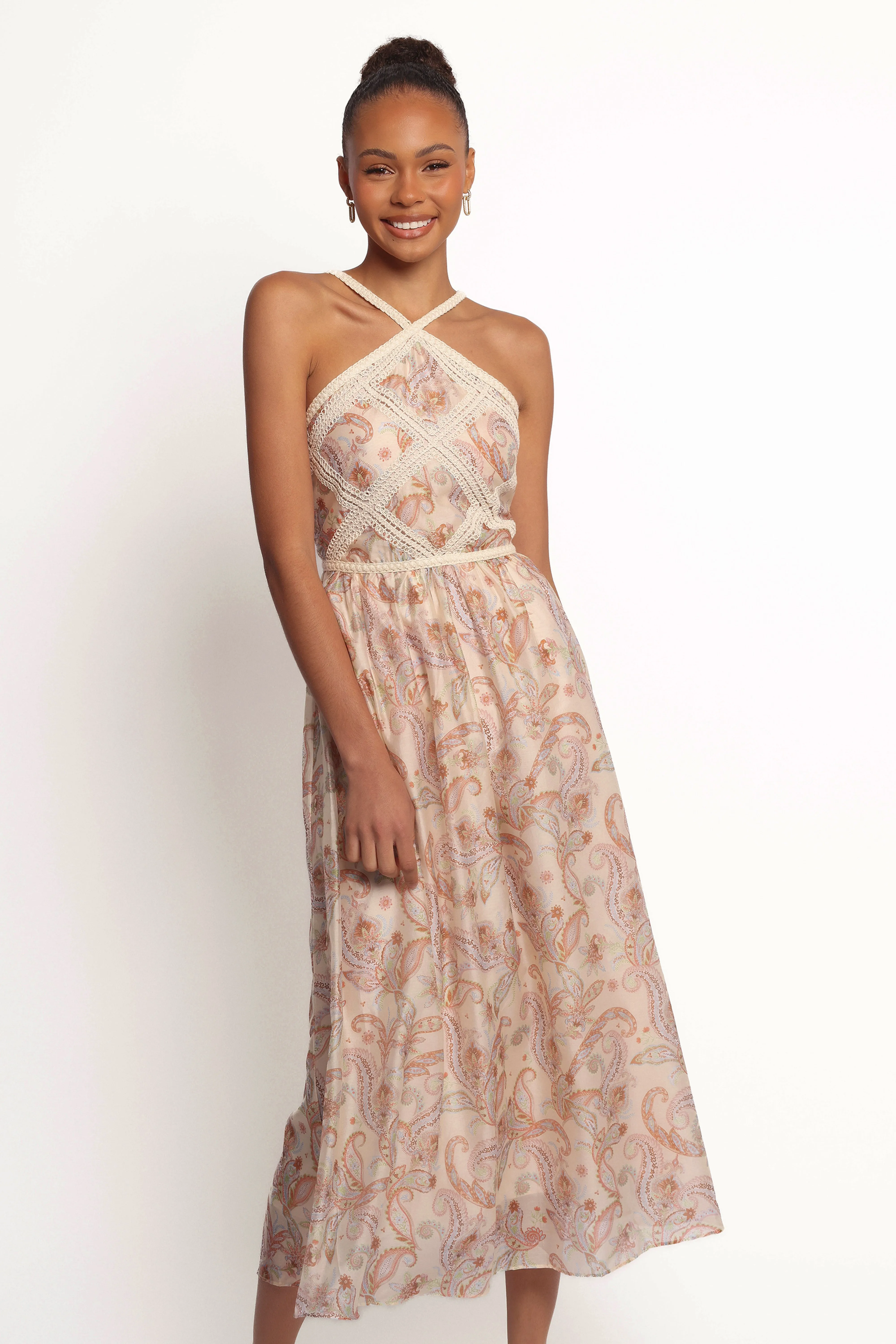 Ximena Midi Dress - Cream Multi sold by Petal & Pup product image thumbnail 2