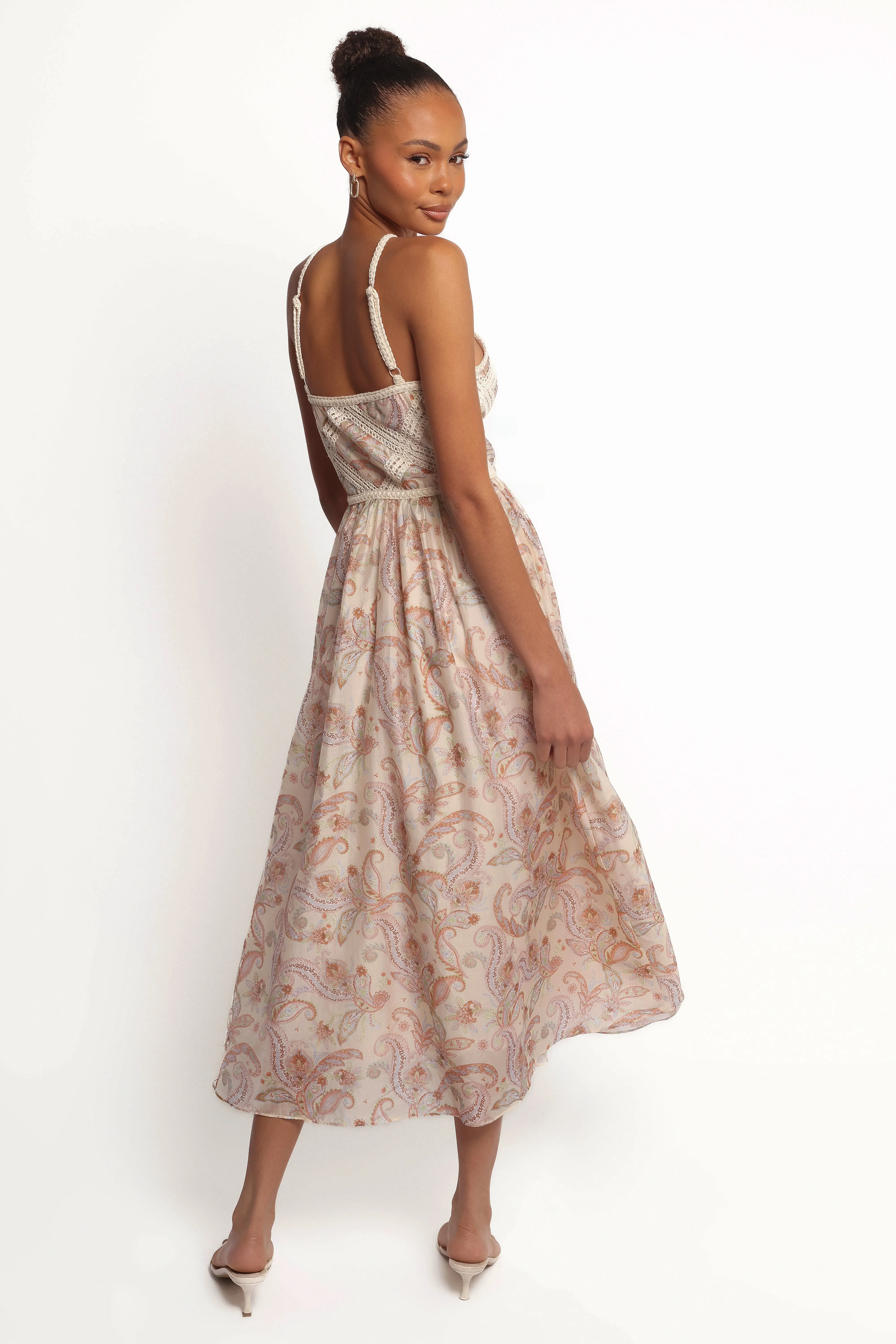 Ximena Midi Dress - Cream Multi sold by Petal & Pup product image thumbnail 4