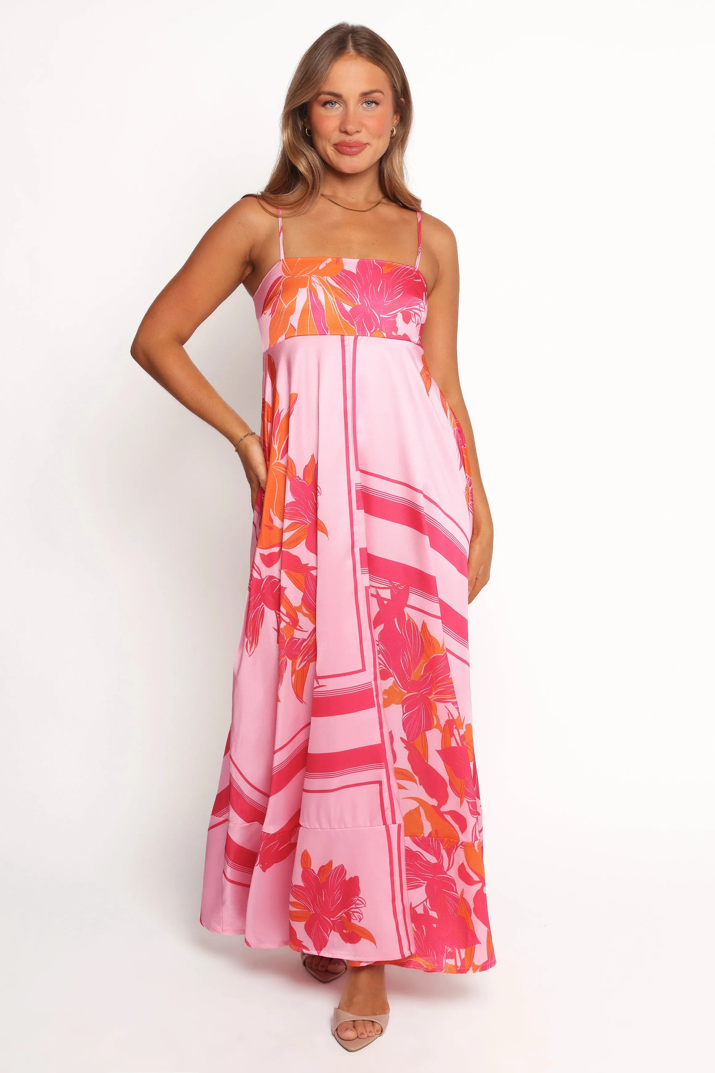 Elanor Maxi Dress - Pink/Orange sold by Petal & Pup product image thumbnail 5