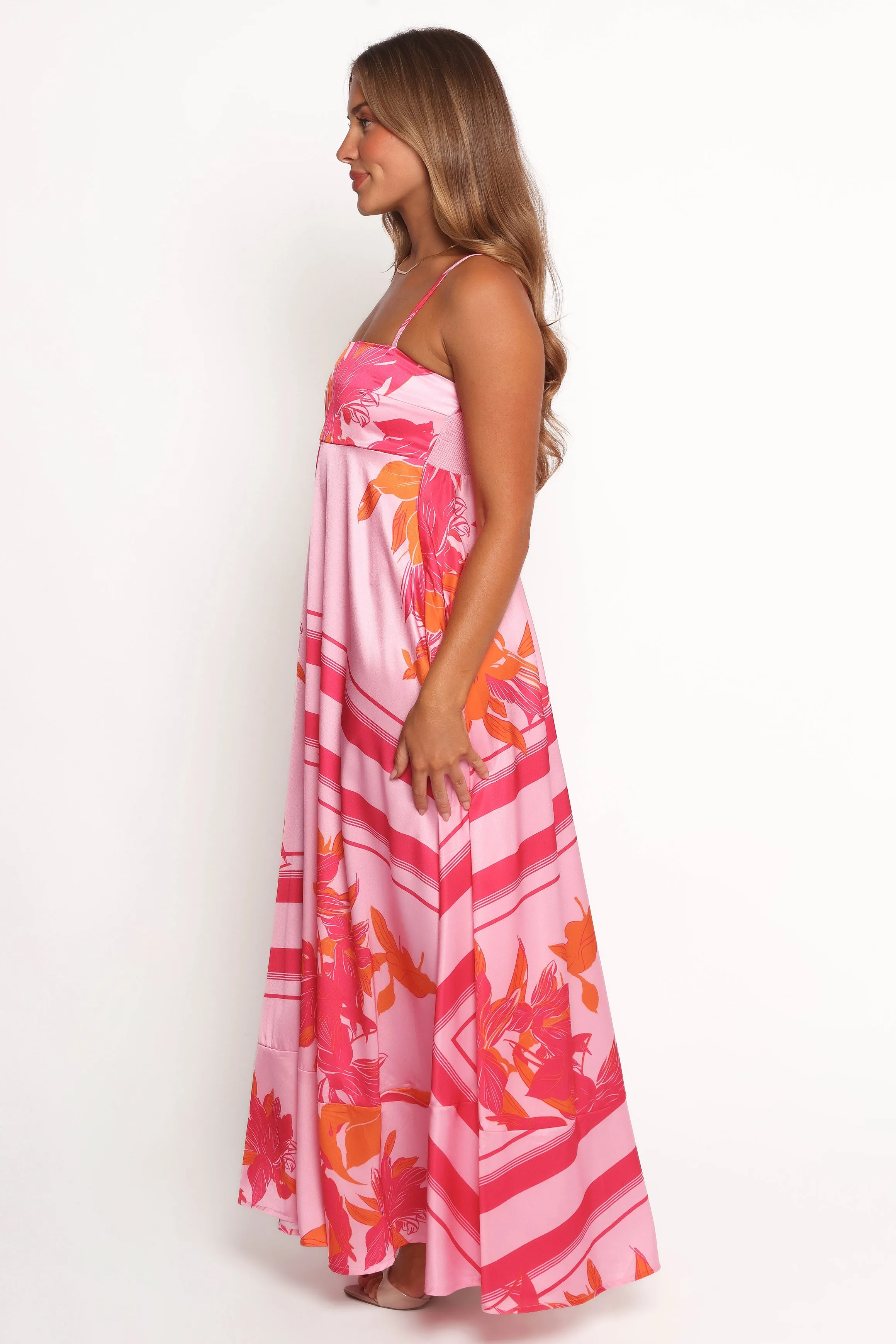 Elanor Maxi Dress - Pink/Orange sold by Petal & Pup product image thumbnail 3